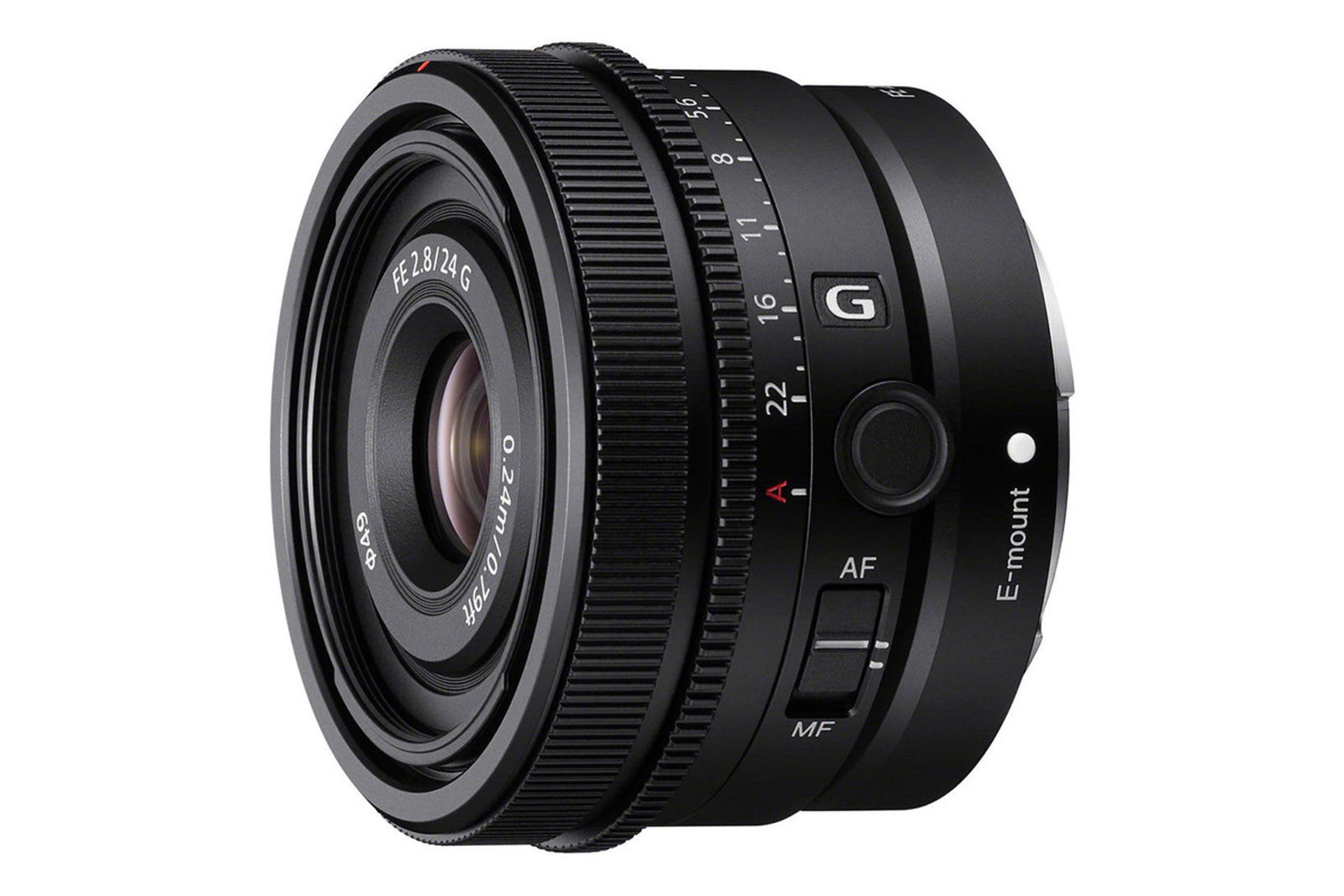 لنز سونی FE 24mm F2.8 G نمای جانبی