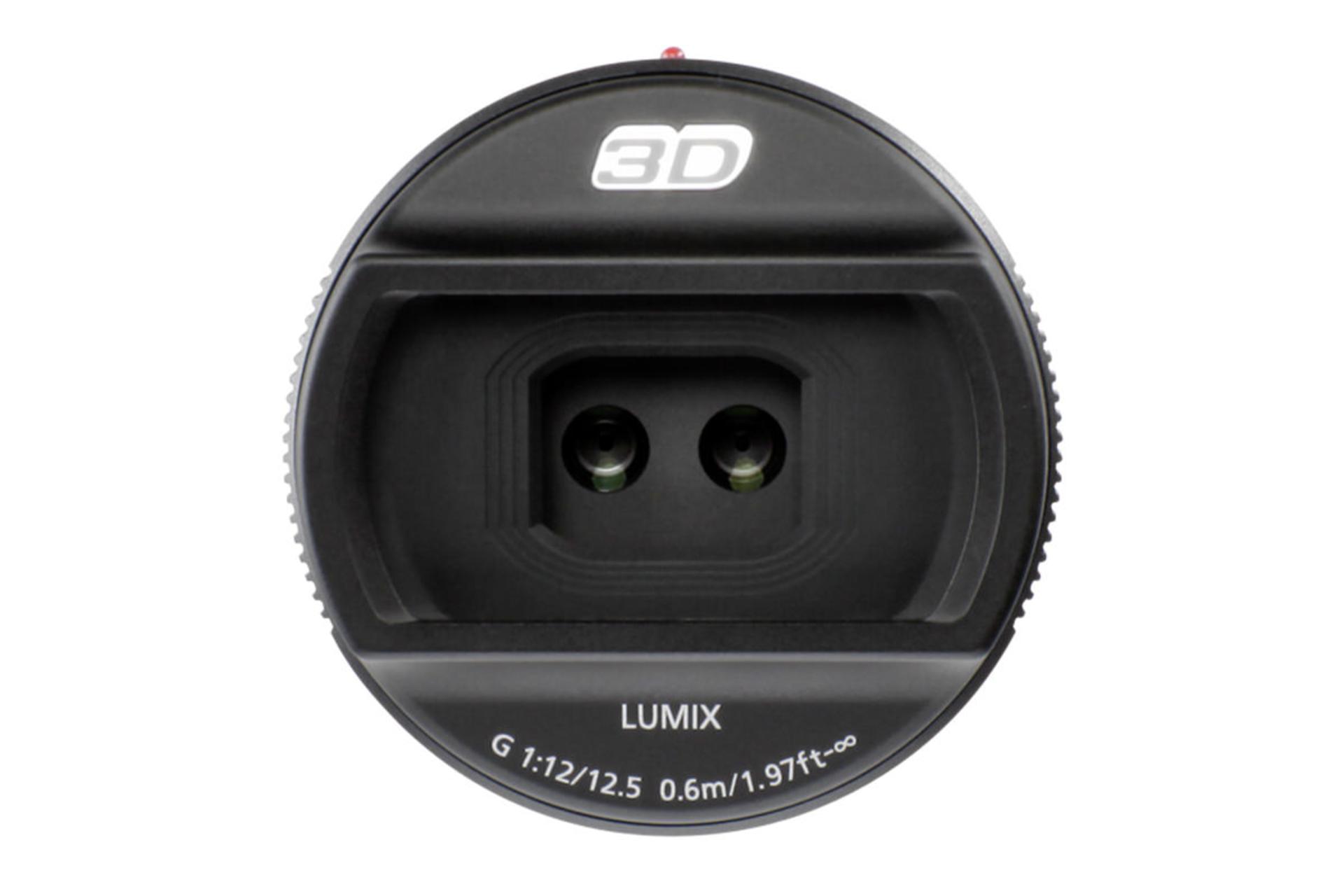  لنز پاناسونیک Lumix G 12.5mm / F12 نمای روبرو