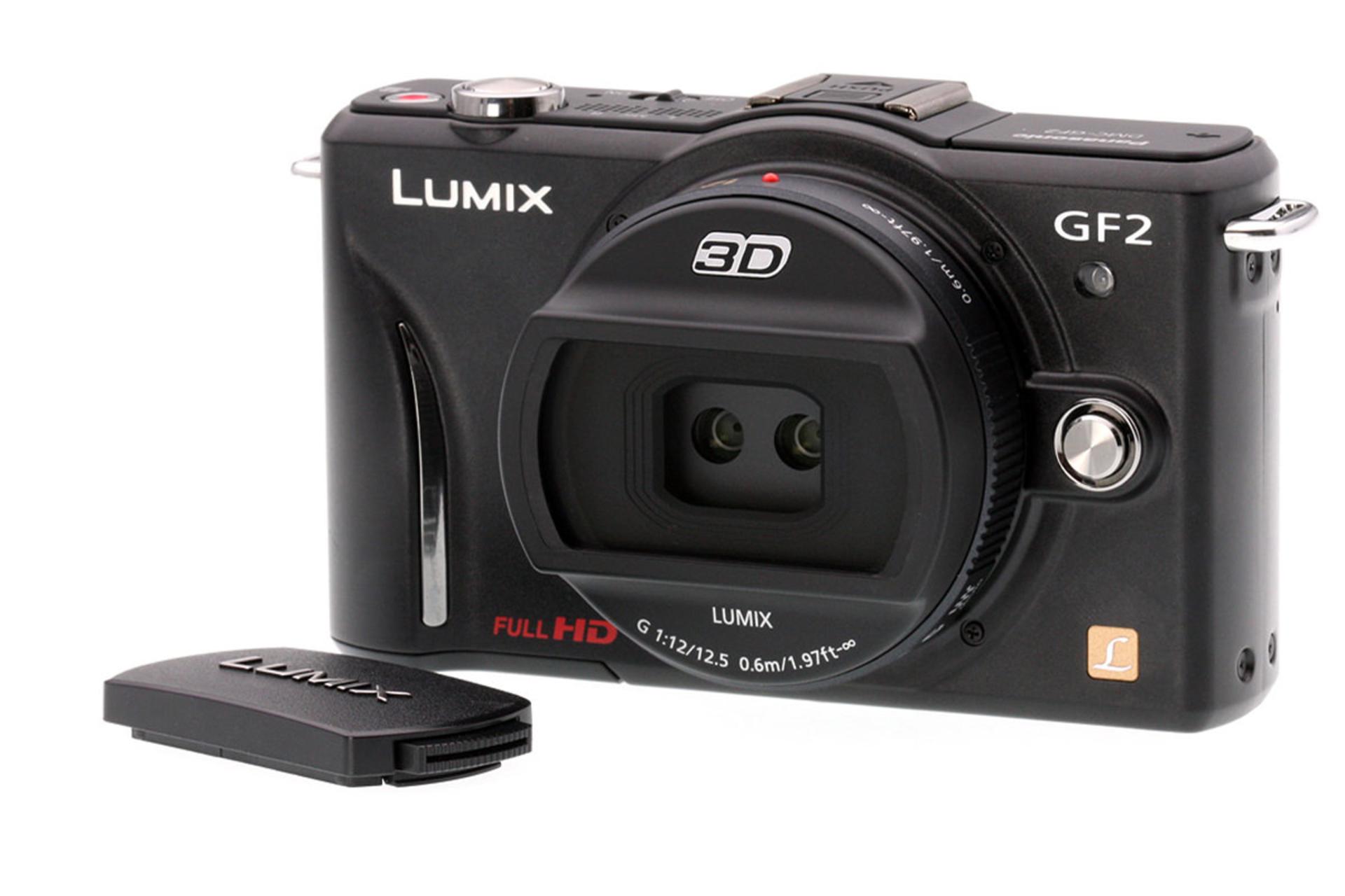  لنز پاناسونیک Lumix G 12.5mm / F12 نصب شده روی دوربین