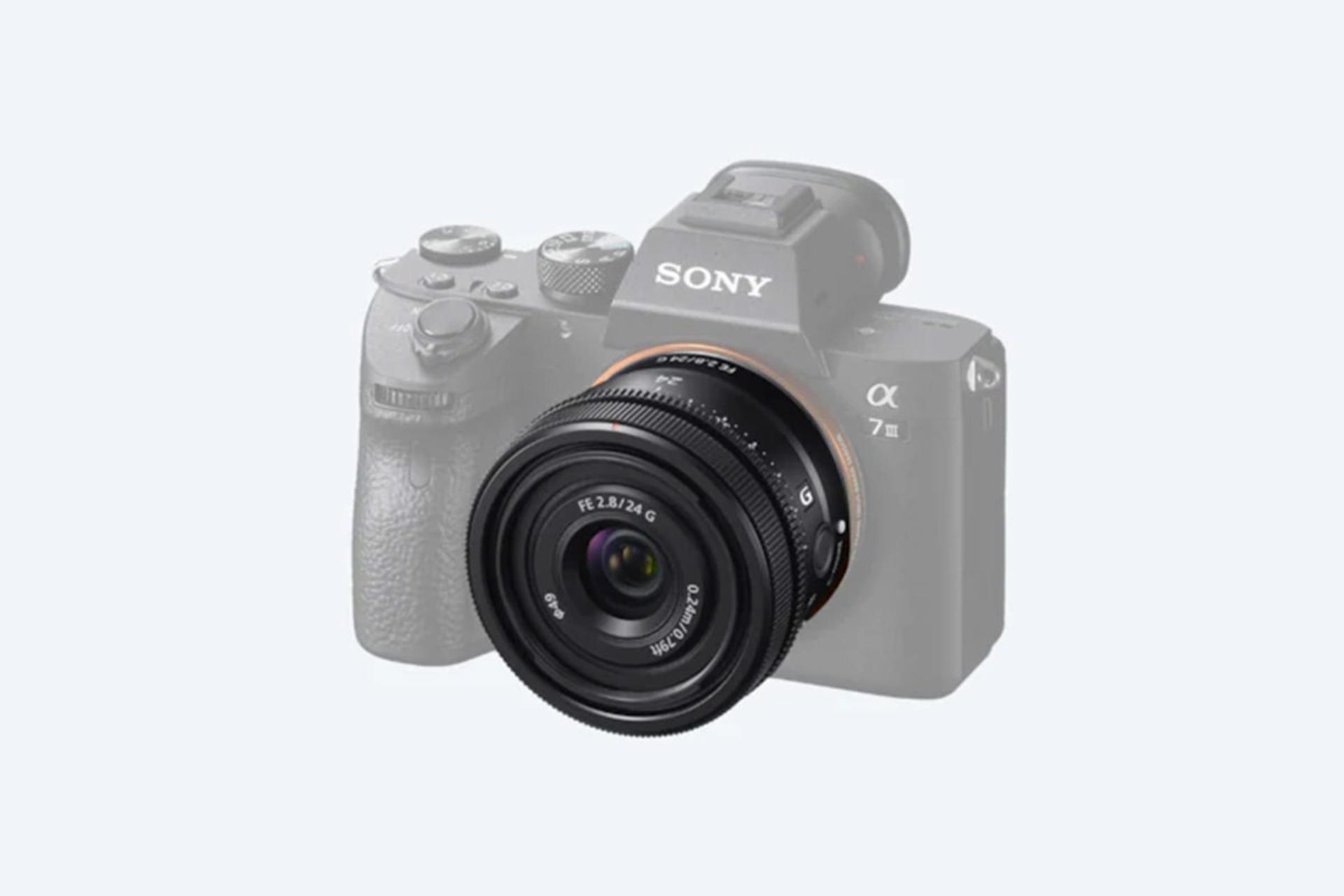 لنز سونی FE 24mm F2.8 G روی دوربین
