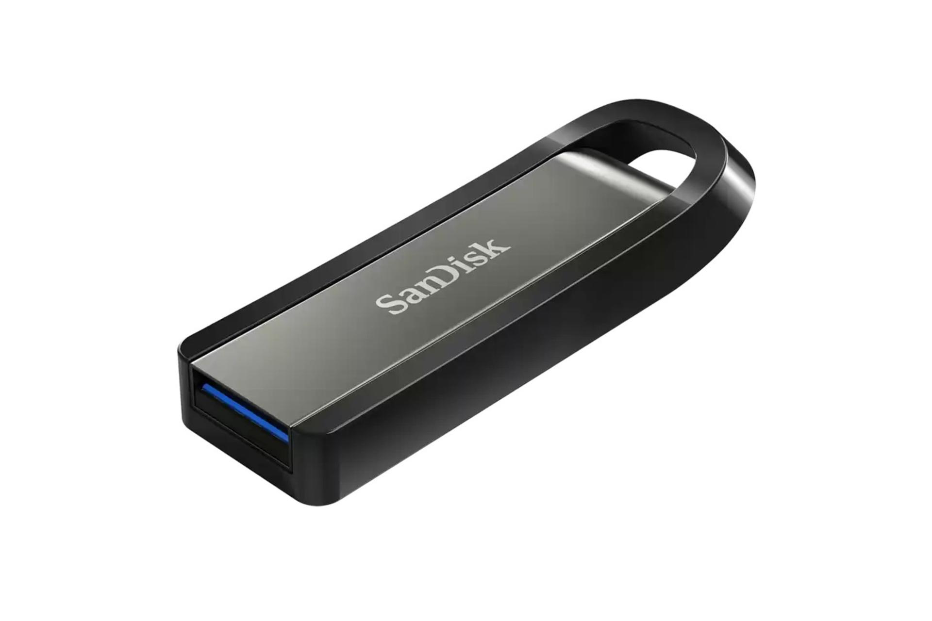 نمای چپ فلش مموری سن دیسک مدل Extreme Go SDCZ810 