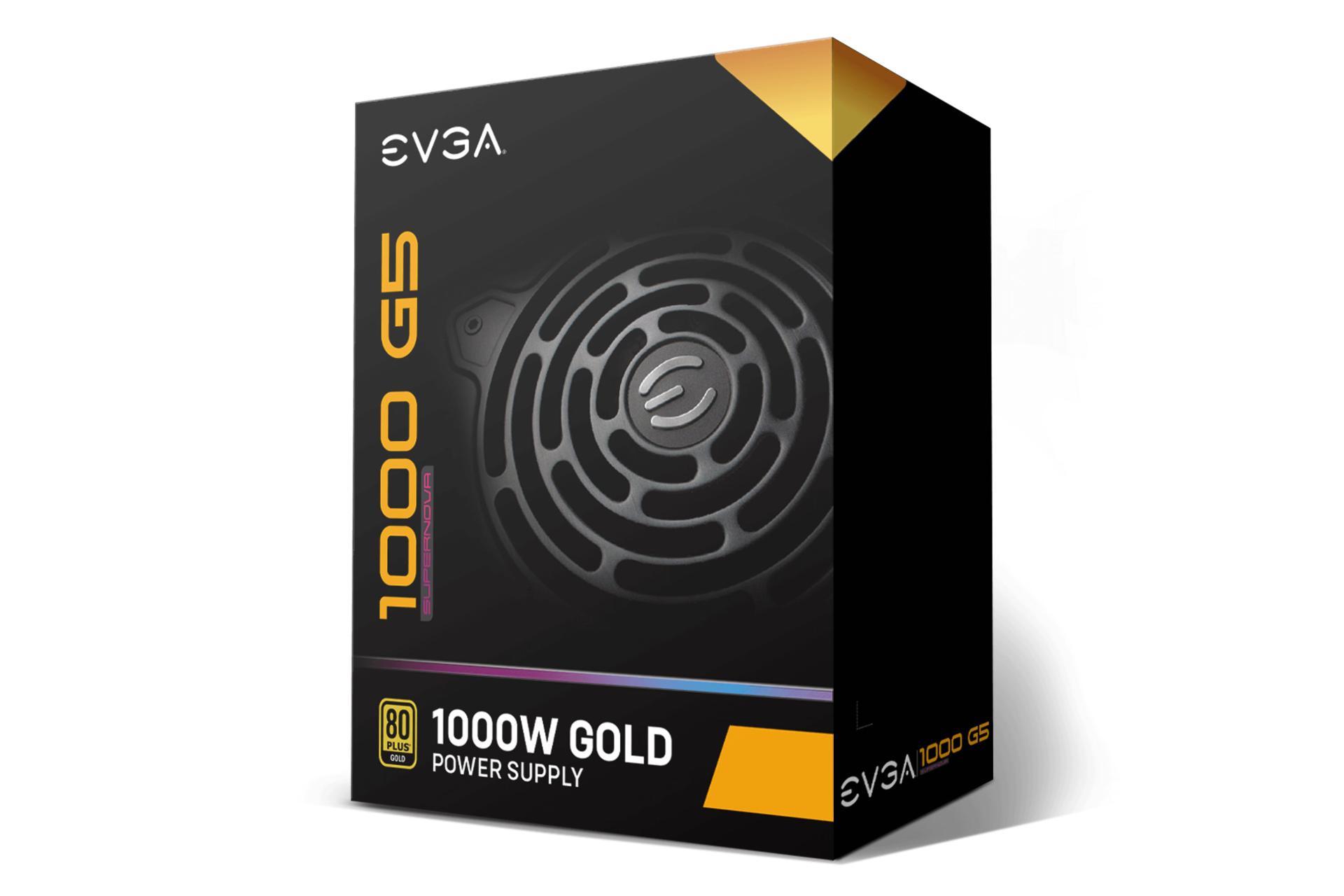 پاور کامپیوتر ای وی جی ای SuperNOVA 1000 G5 با توان 1000 وات بسته بندی