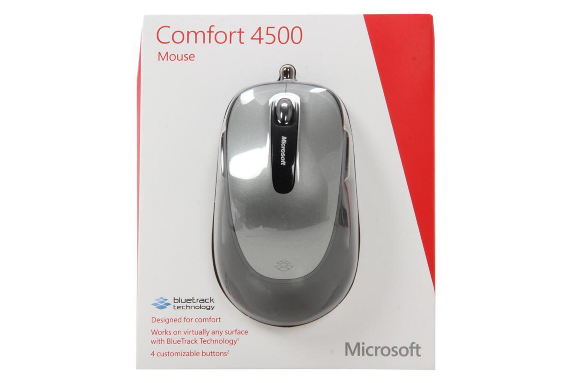 نمای جعبه ماوس مایکروسافت Comfort Mouse 4500