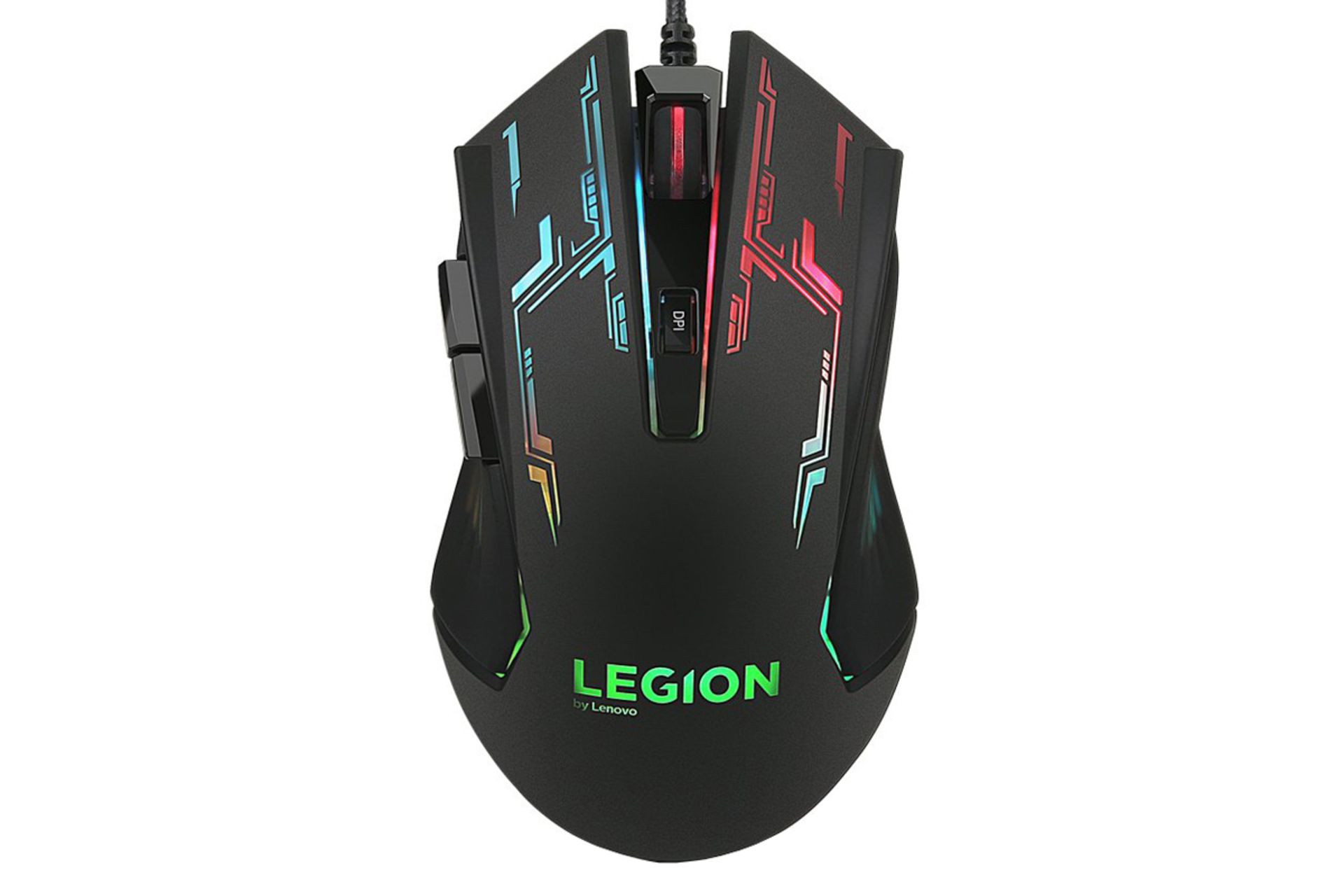 نمای روبرو ماوس لنوو Legion M200 RGB