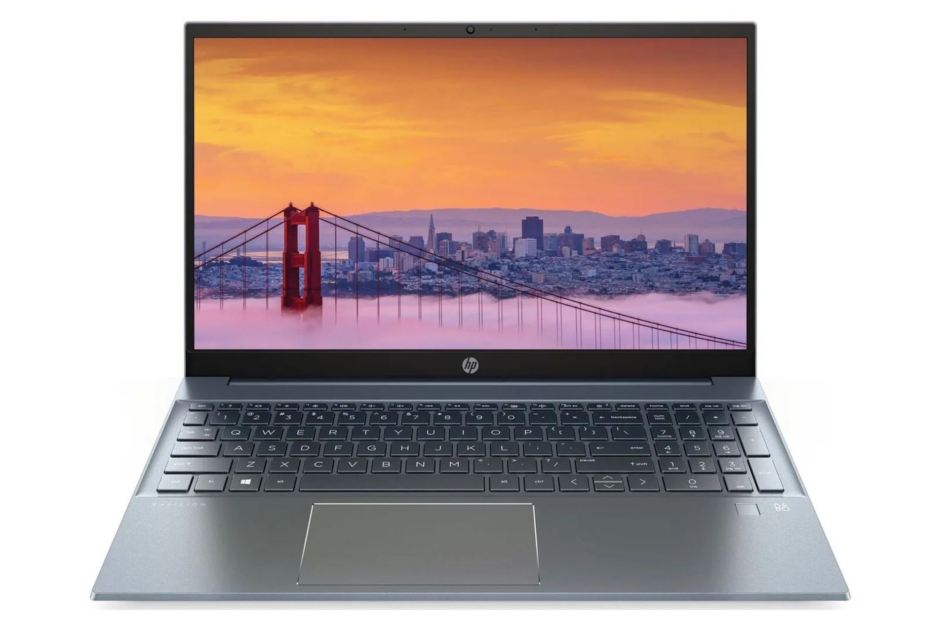 نمای روبرو لپ تاپ پاویلیون 15-eh1070wm اچ پی