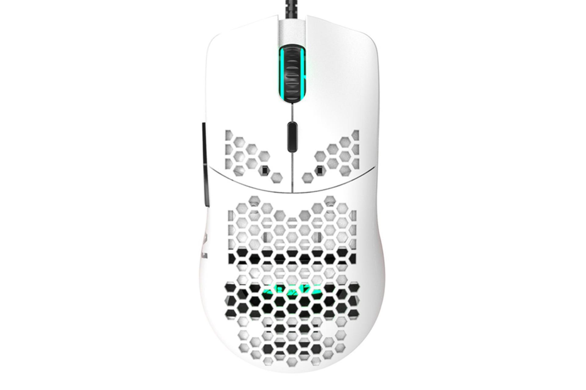 نمای روبرو ماوس آجز AJ390R سفید