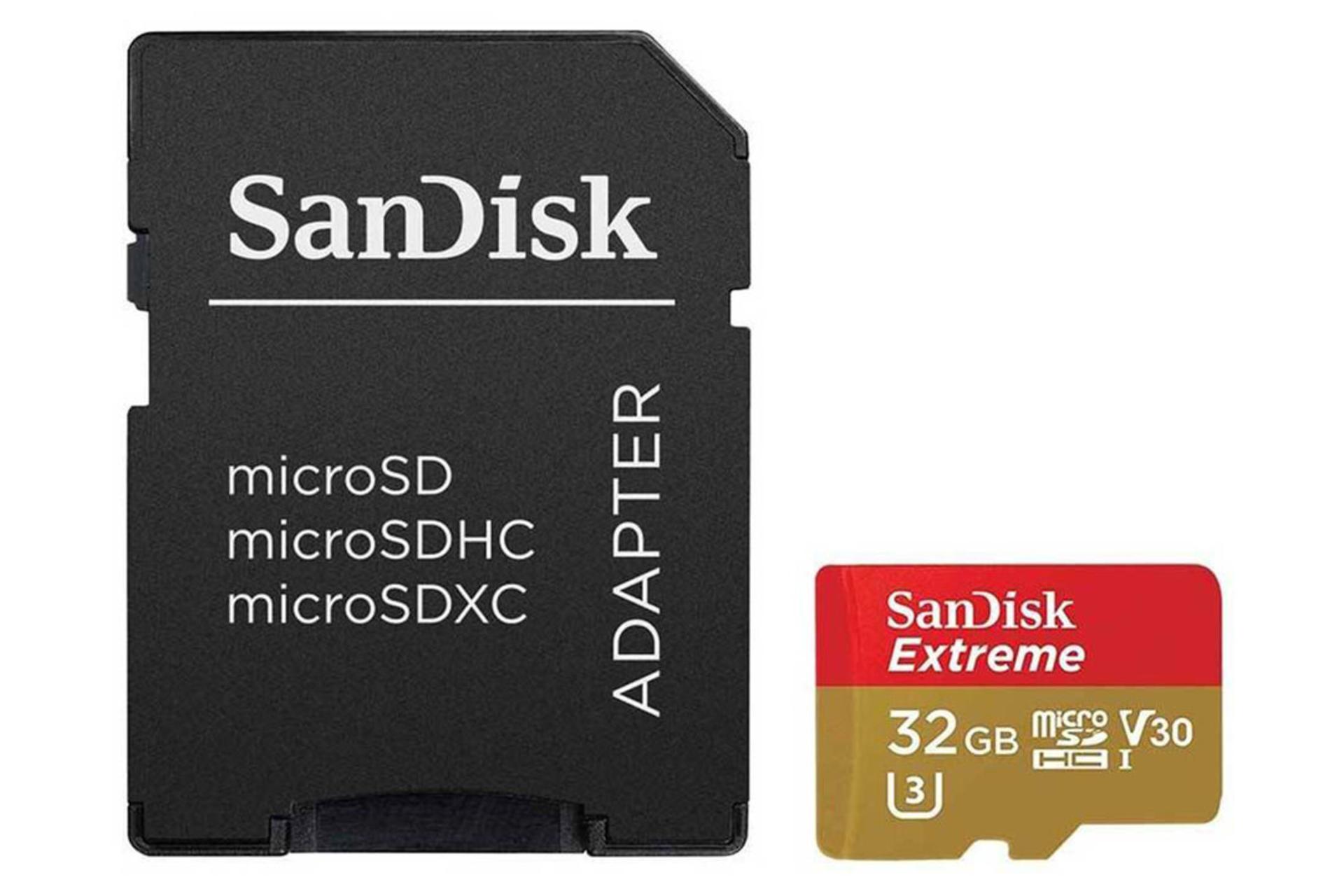 SanDisk Extreme V30 SDHC Class 10 UHS-I U3 32GB