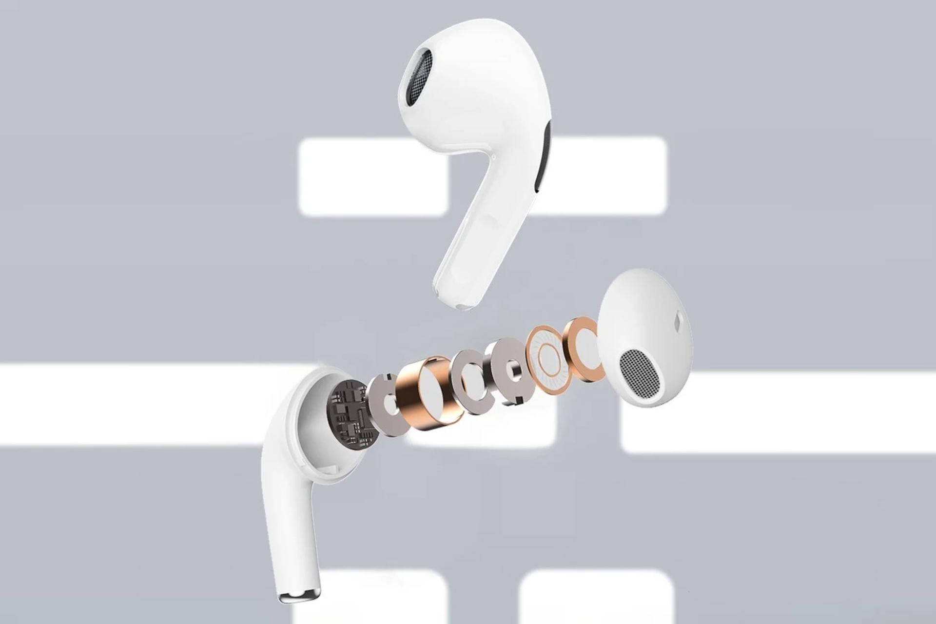 نمای داخلی ایرباد بی سیم لنوو Lenovo HT38