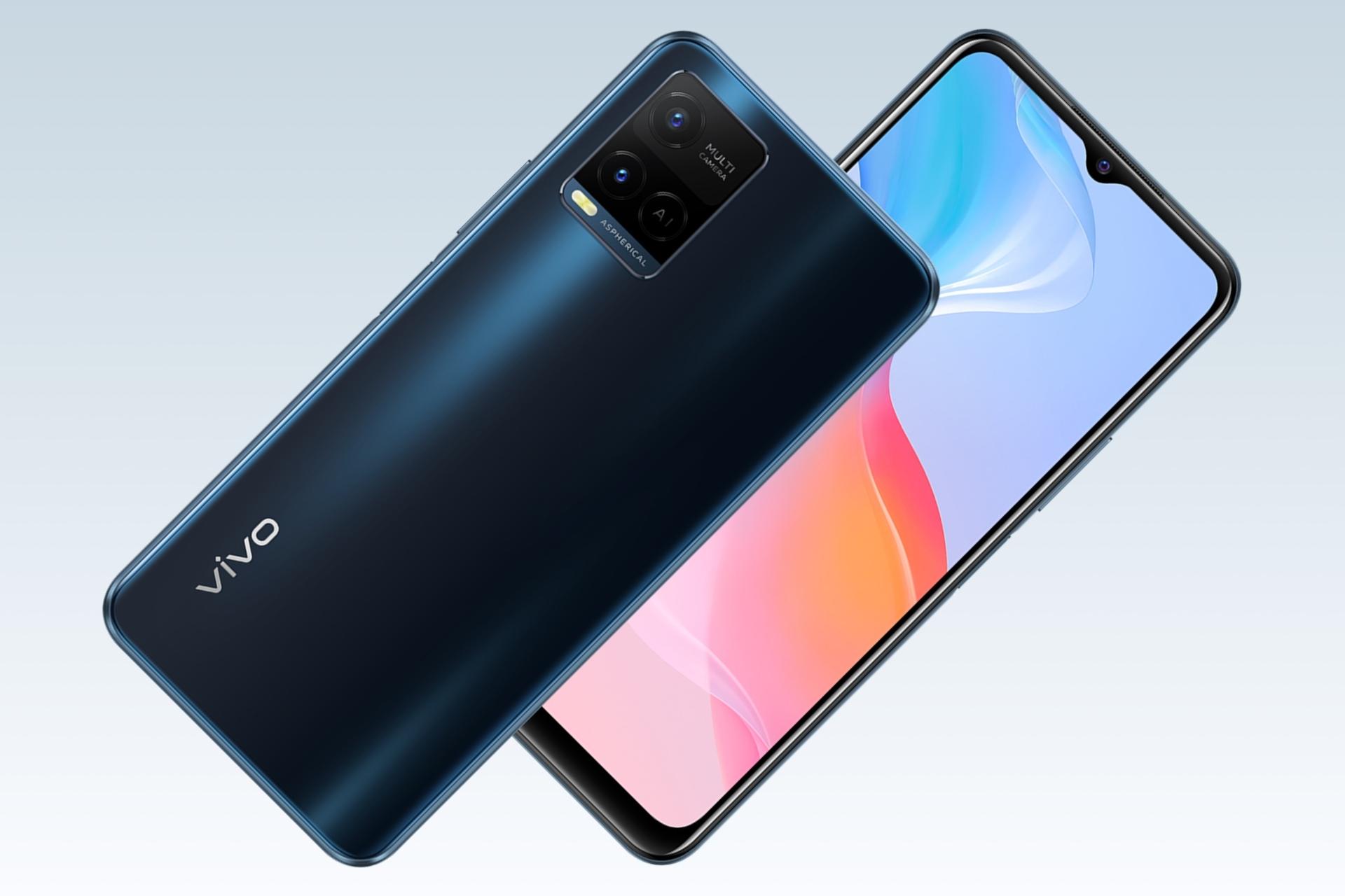 پنل جلو و پشت گوشی موبایل ویوو vivo Y21G سرمه ای