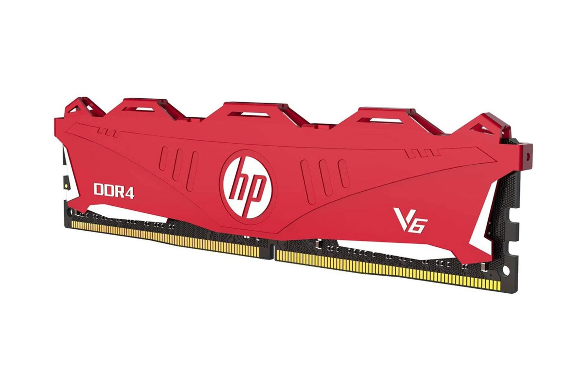 نمای کنار رم اچ پی V6 ظرفیت 8 گیگابایت از نوع DDR4-2400