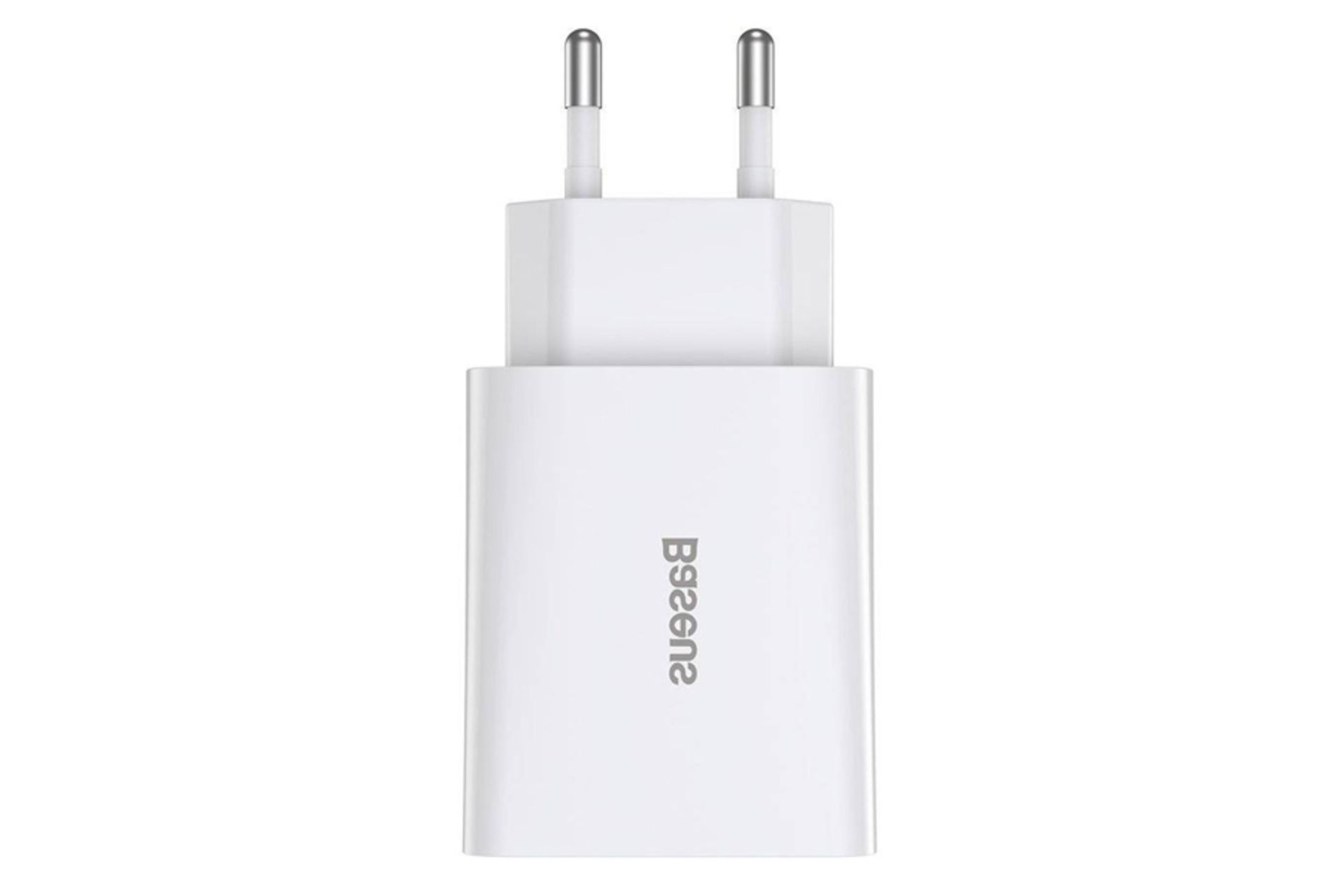 نمای روبرو شارژر باسئوس USB Speed Mini مدل بدون کابل