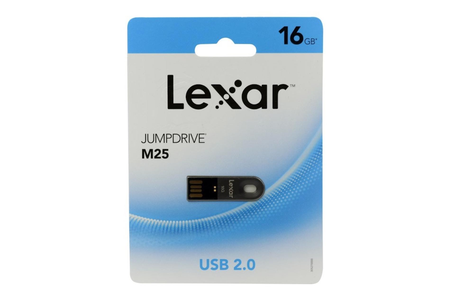 جعبه Lexar JumpDrive M25 16GB / فلش مموری لکسار مدل JumpDrive M25 ظرفیت 16 گیگابایت