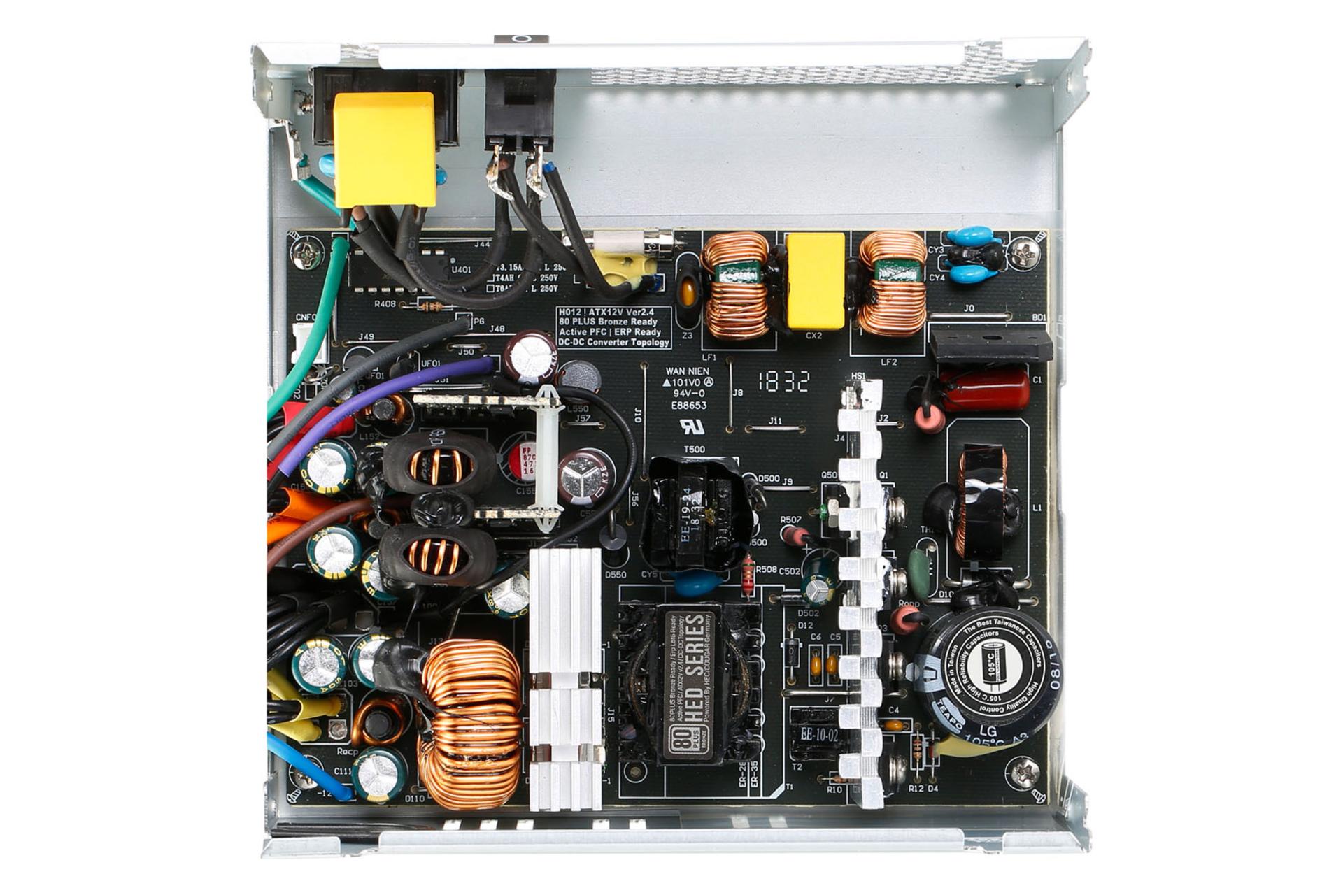 نمای بریده بالا پاور کامپیوتر گرین GP430A-HED با توان 430 وات