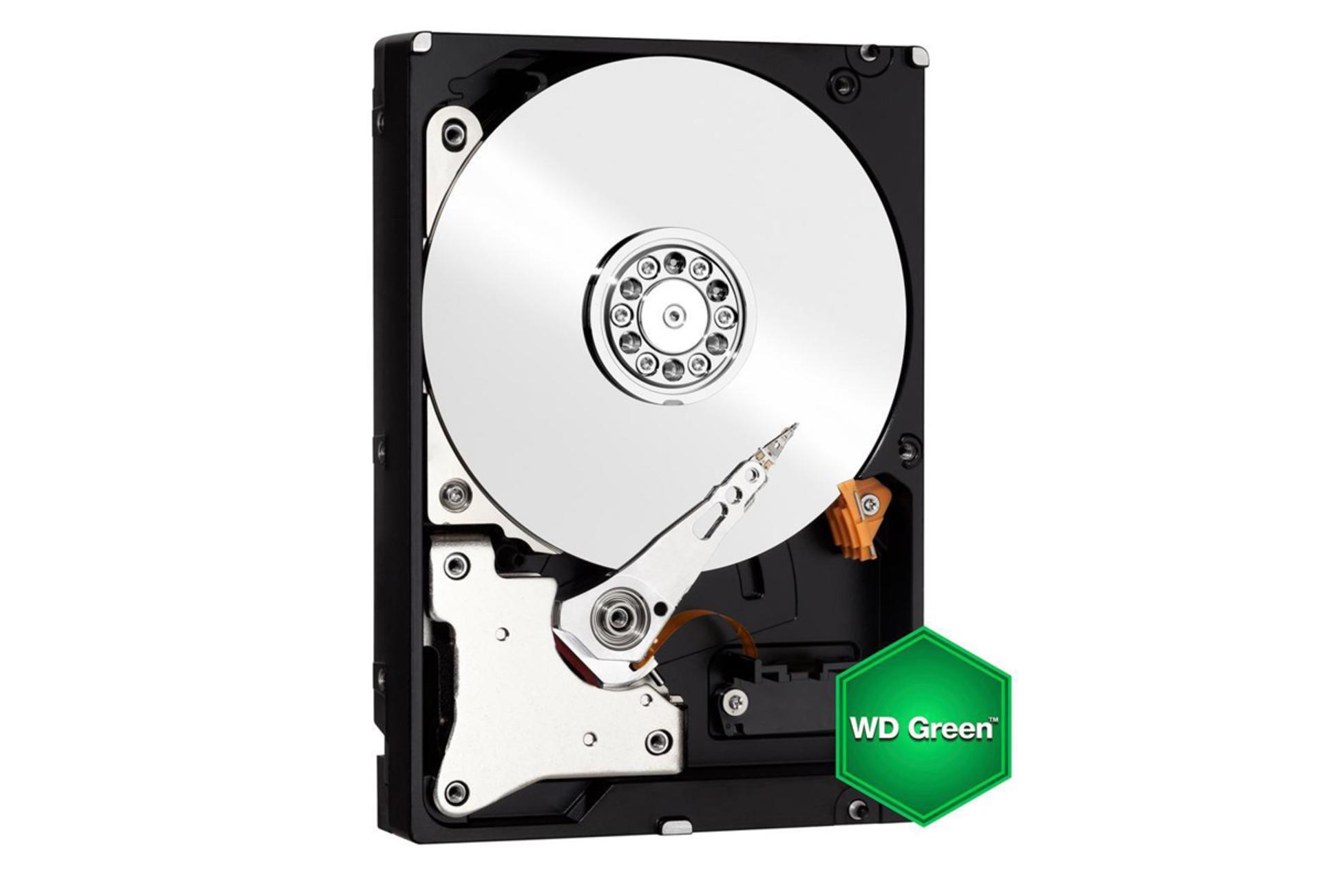 نمای داخلی هارد دیسک وسترن دیجیتال Green WD10EARX ظرفیت 1 ترابایت