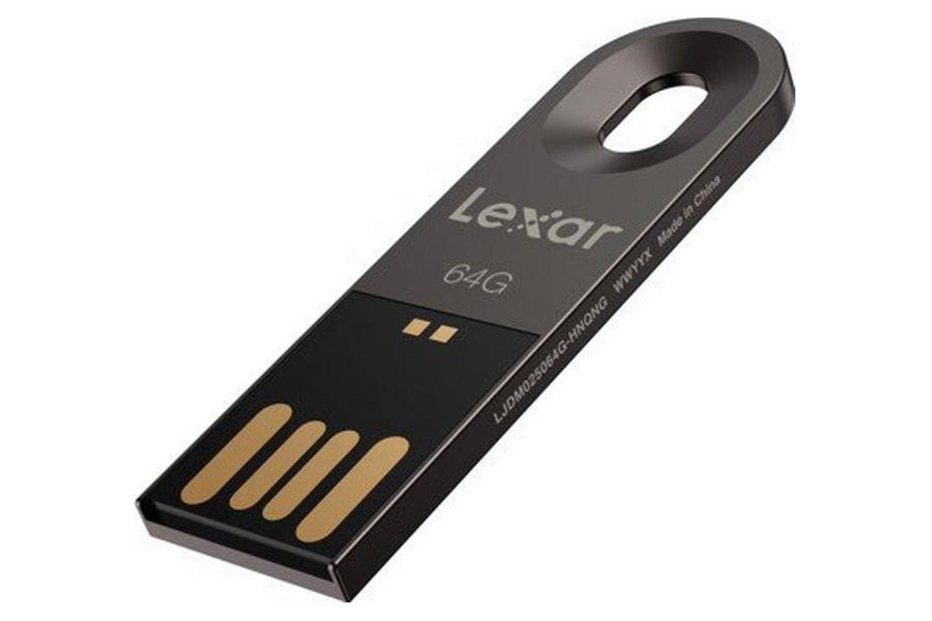 نمای جانبی فلش مموری لکسار مدل JumpDrive M25 ظرفیت 64 گیگابایت