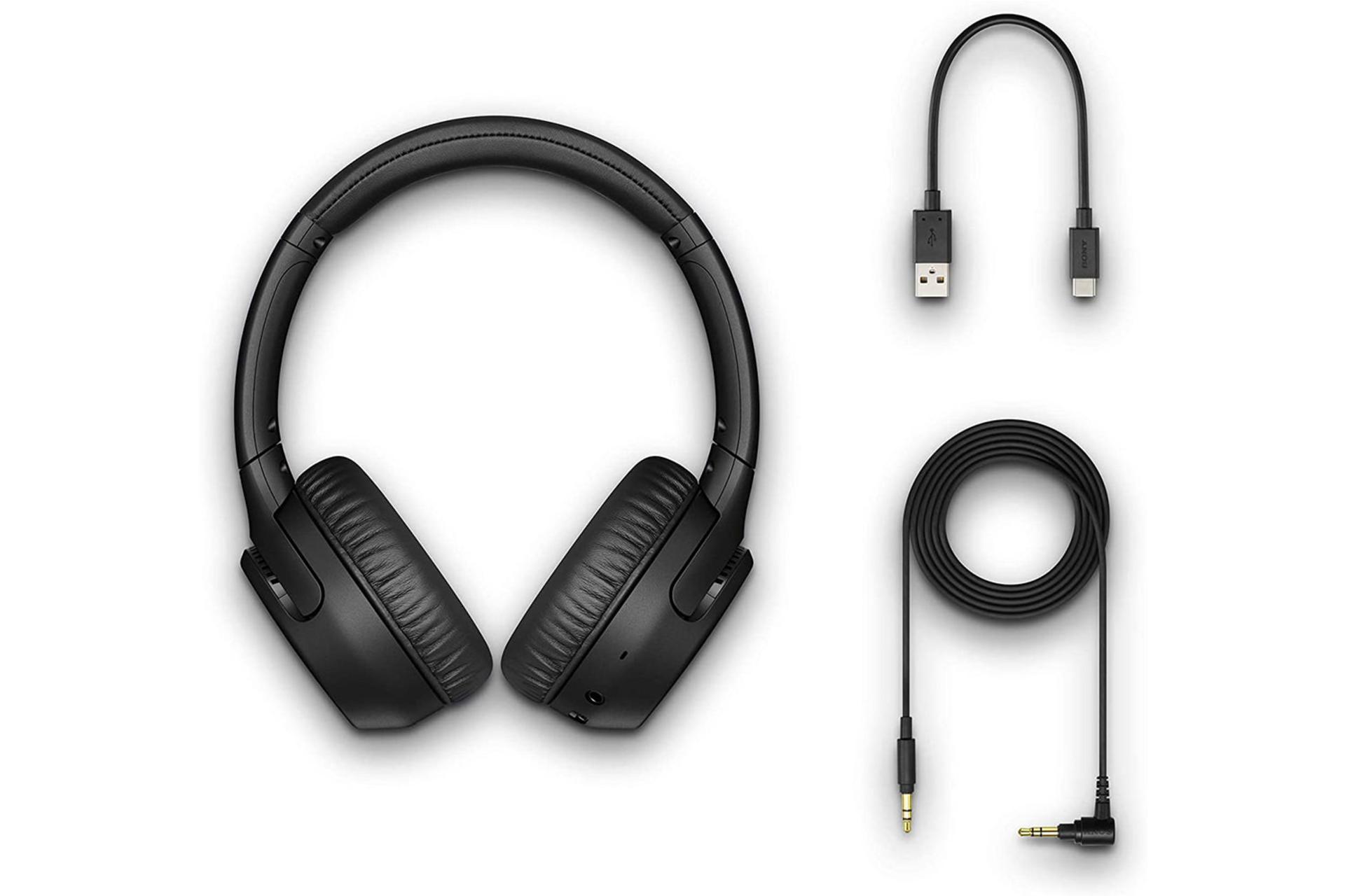 هدفون سونی Sony WH-XB700 با کابل شارژ