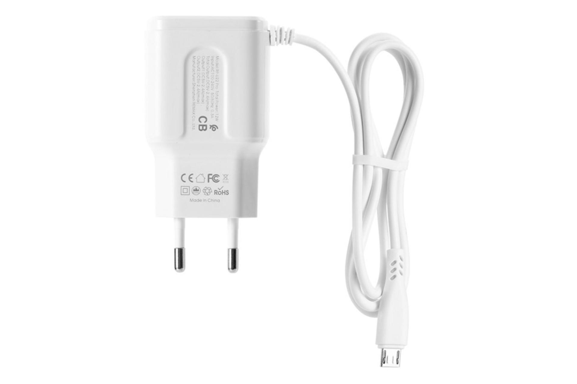 نمای پشت شارژر ریمکس RP-U22 Pro