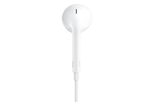 نمای پشتی هدفون بی سیم ایرپادز اپل با کانکتور لایتنینگ Apple EarPods with Lightning Connector سفید