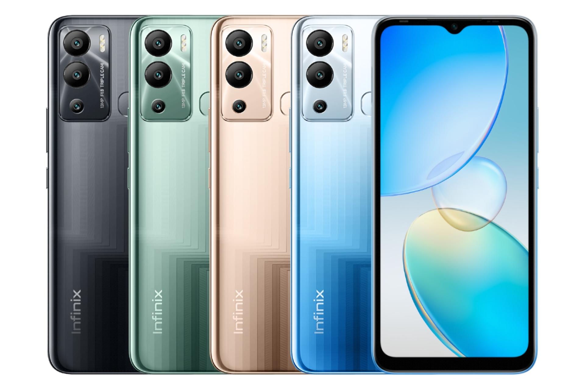 رنگ های مختلف گوشی موبایل اینفینیکس Infinix Hot 12i