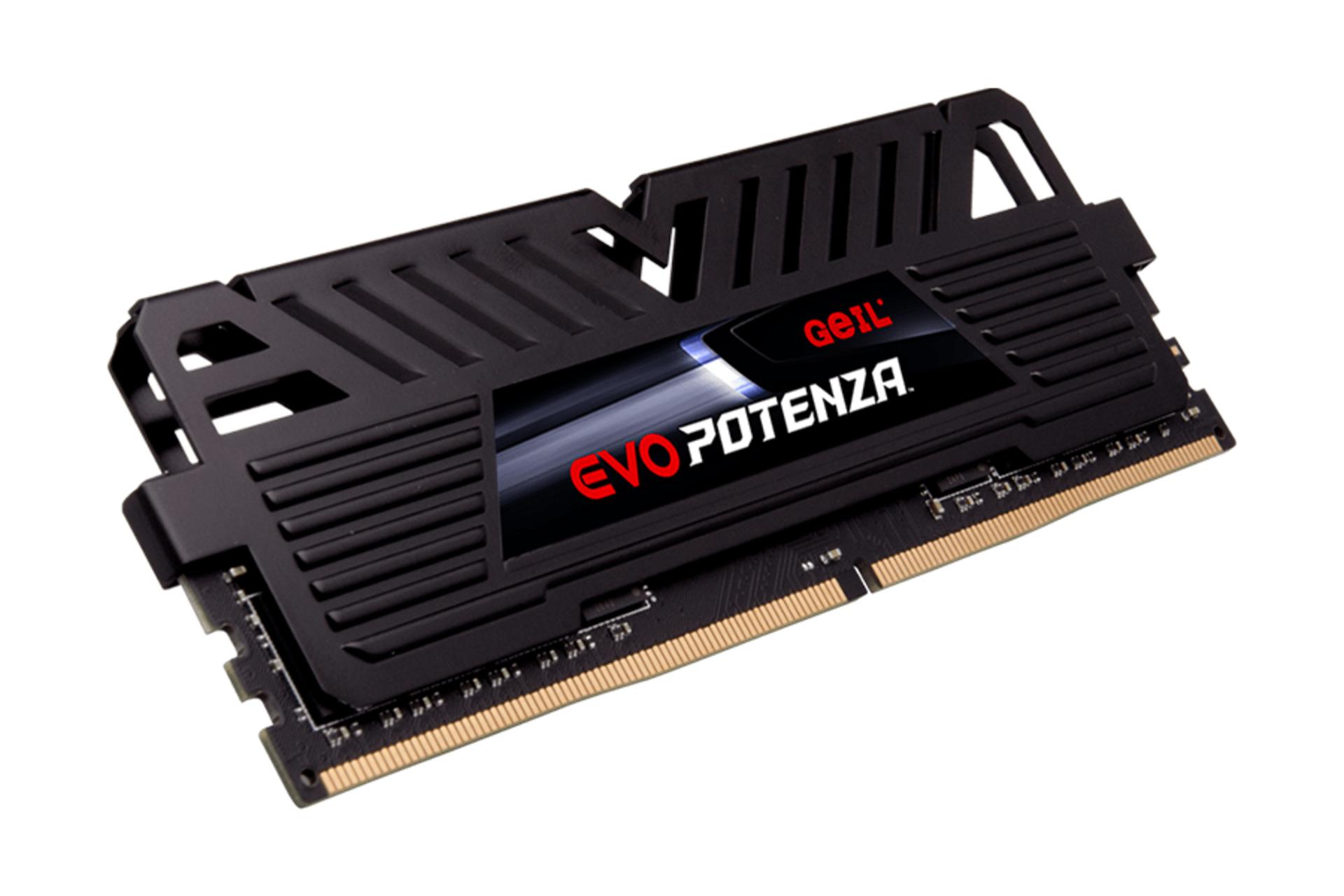 نمای کناری رم گیل EVO Potenza ظرفیت 8 گیگابایت از نوع DDR4-3000