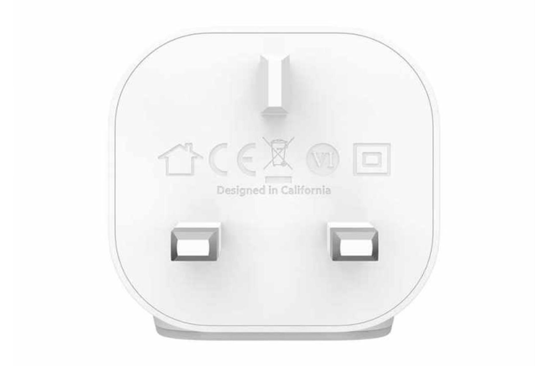 دوشاخه شارژر بلکین WCA003MY04WH