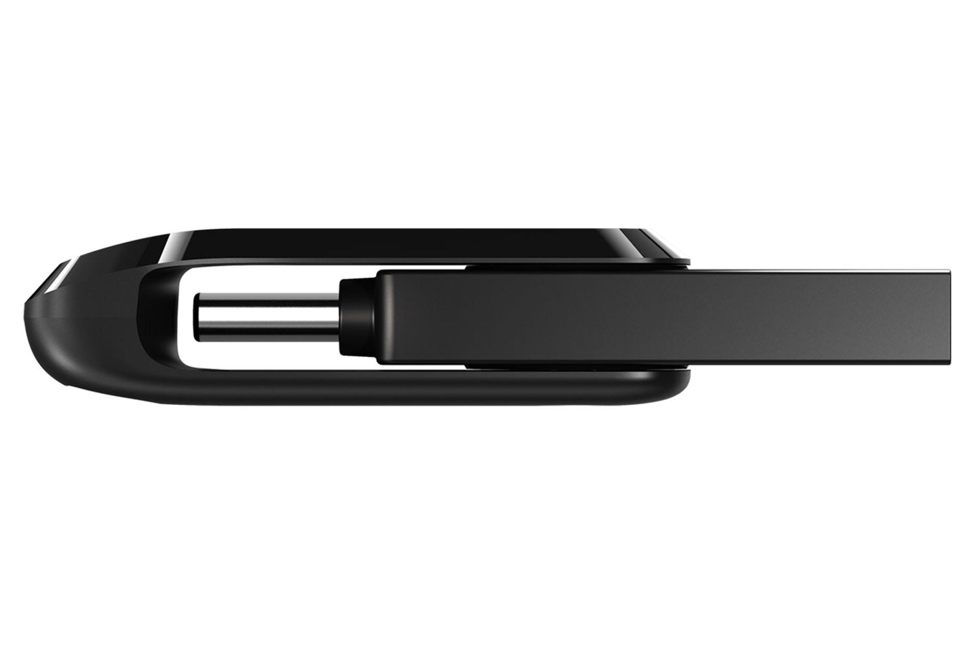 نمای جانبی فلش مموری سن دیسک مدل Ultra Drive Go