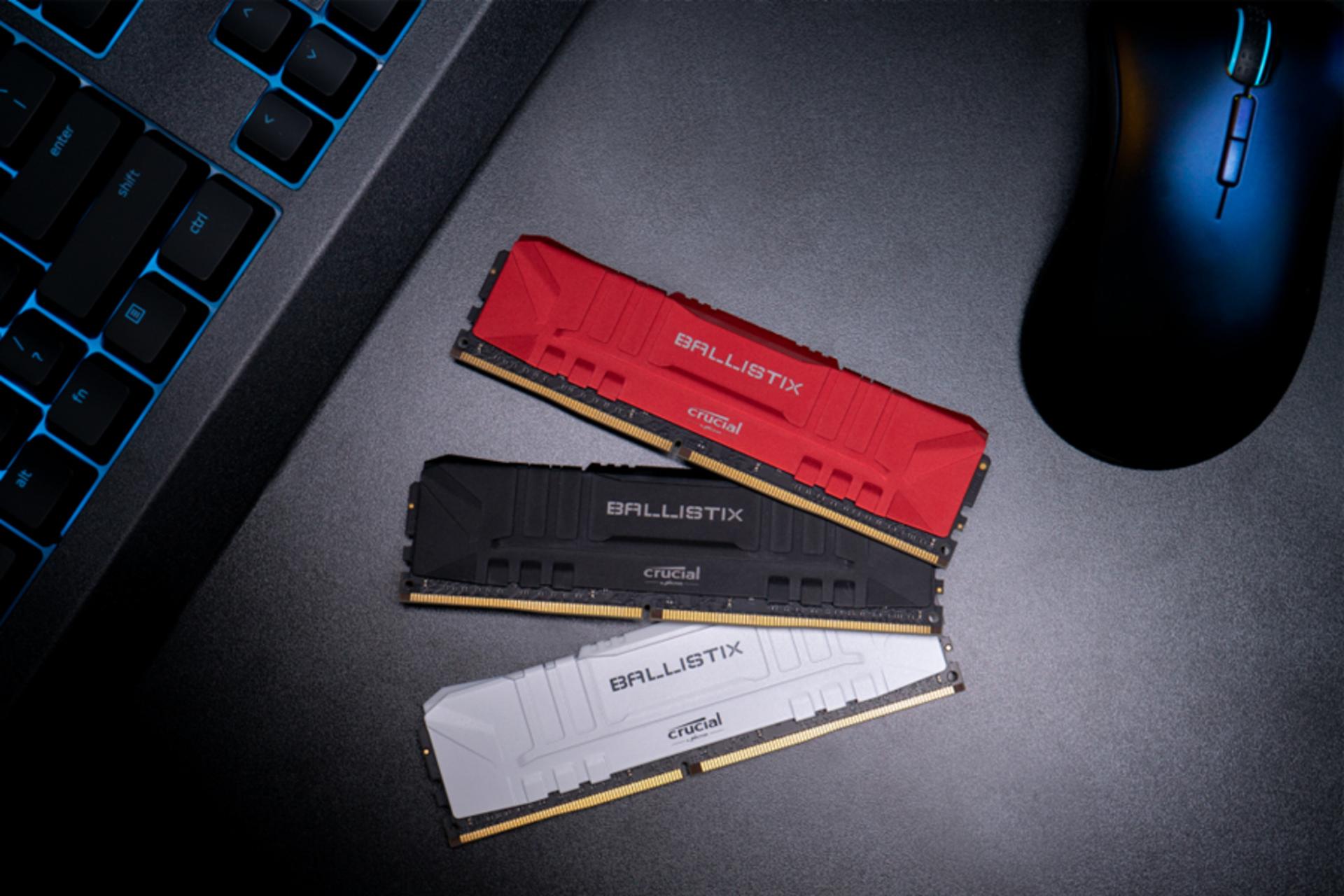 نمای بالاکروشیال Ballistix ظرفیت 16 (2x8) گیگابایت از نوع DDR4-3200