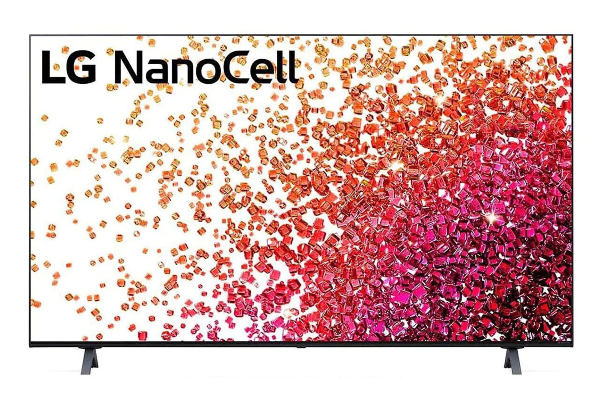 نمای جلو تلویزیون ال جی 50nano75