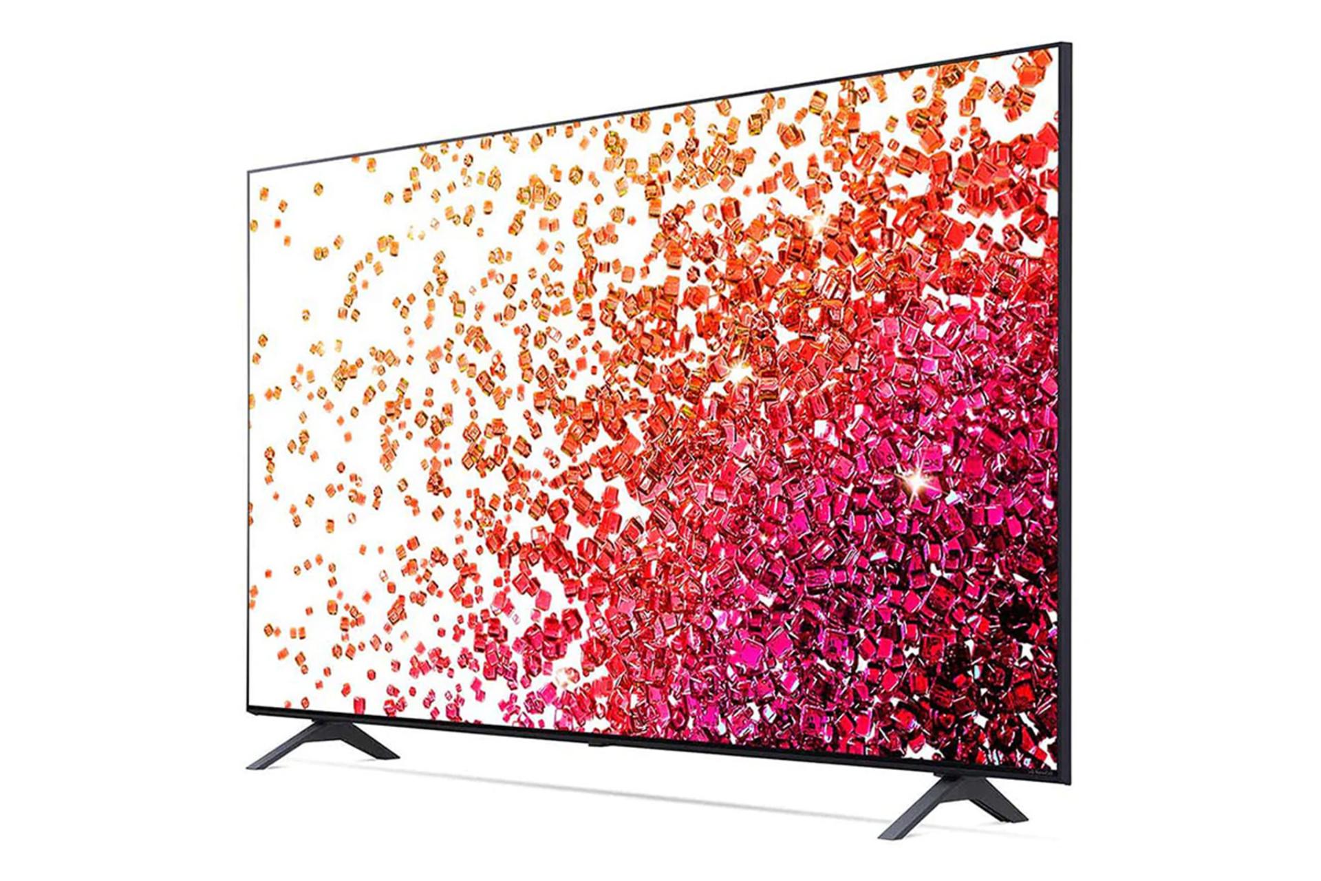 نمای نیمرخ تلویزیون ال جی 50nano75