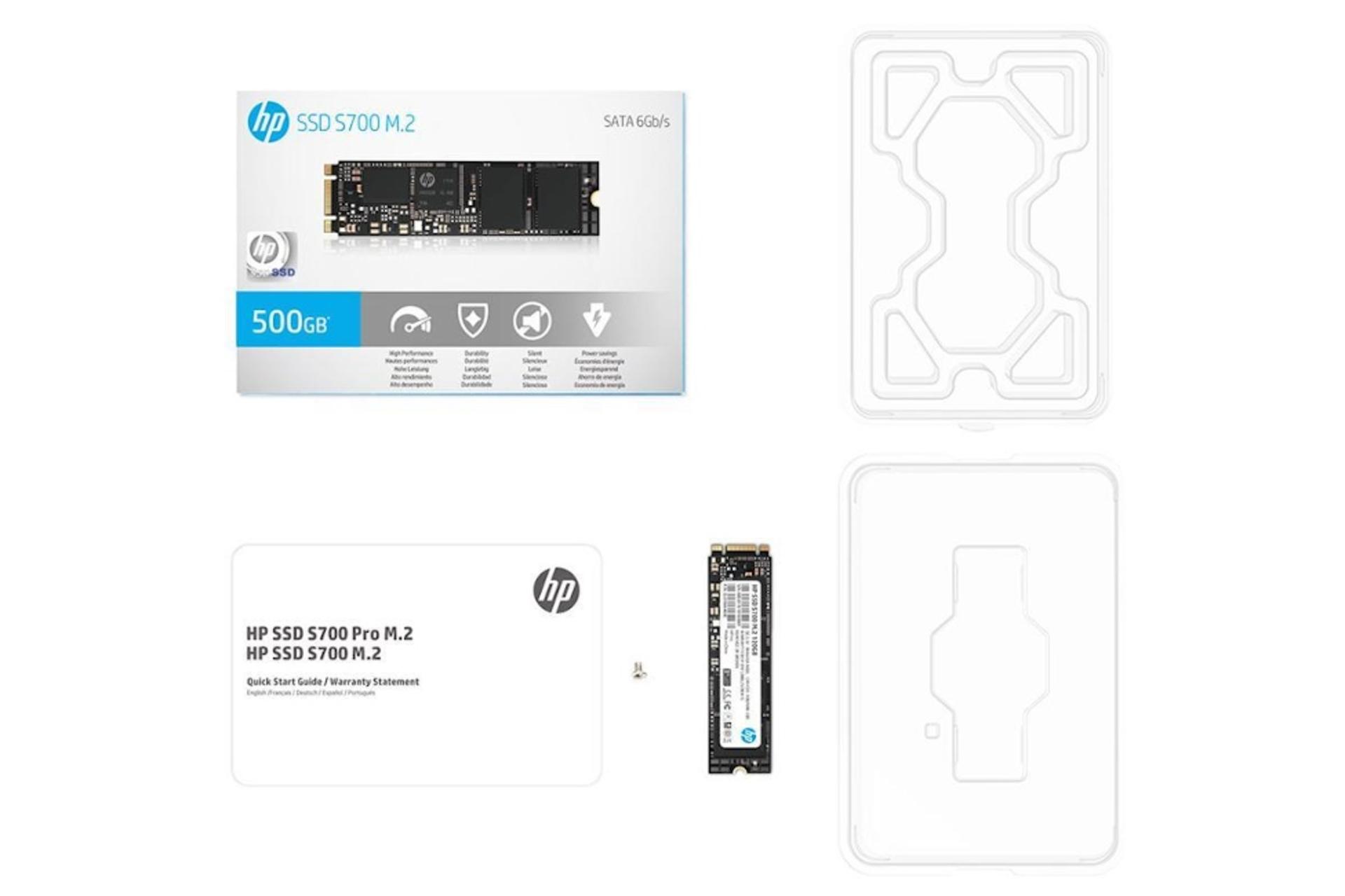 اقلام همراه SSD اچ پی HP S700 SATA M.2 500GB ظرفیت 500 گیگابایت