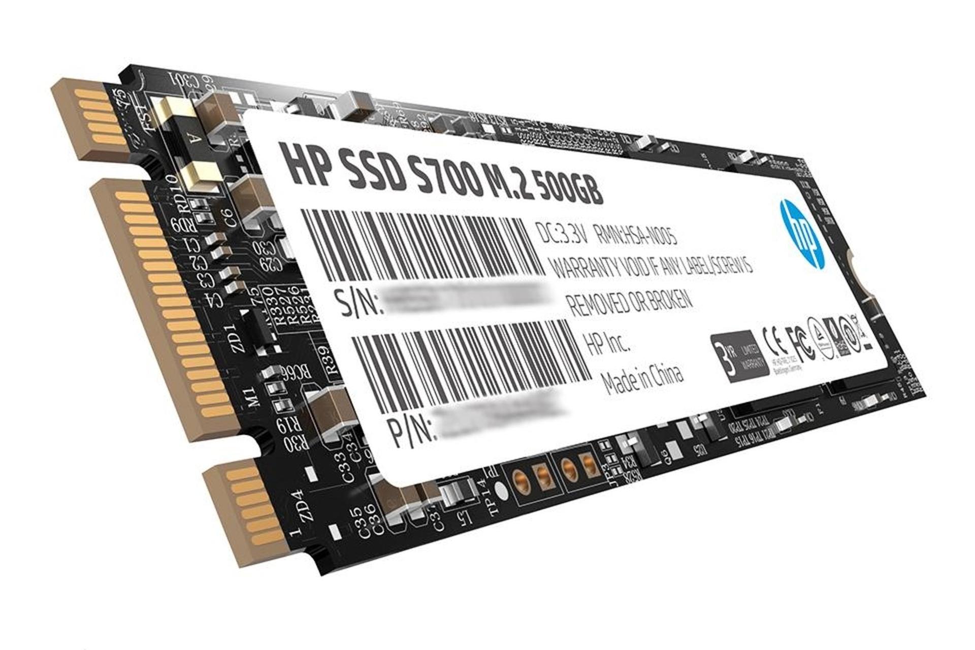 نمای چپ SSD اچ پی HP S700 SATA M.2 500GB ظرفیت 500 گیگابایت