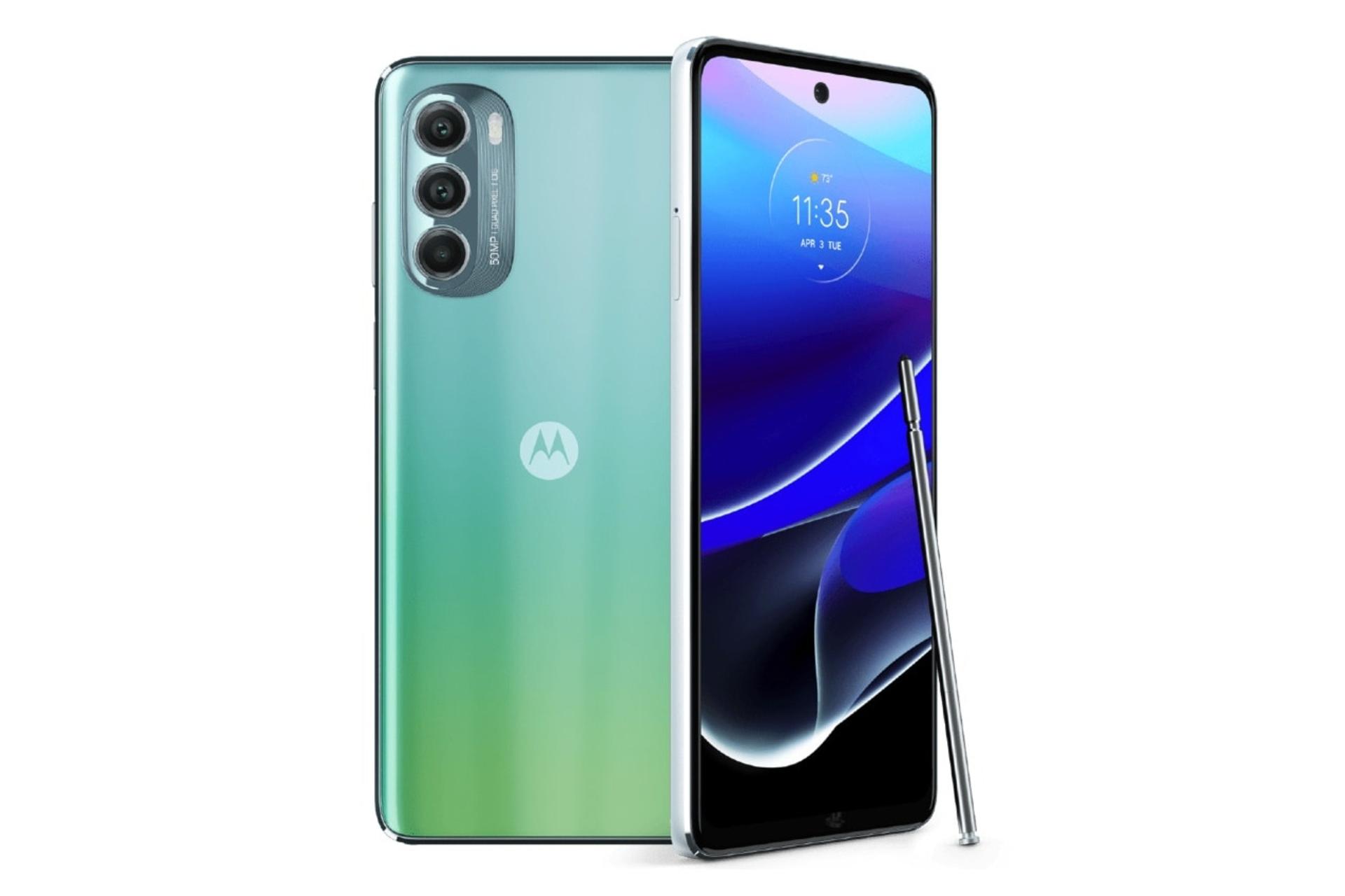 گوشی موبایل موتو G استایلوس موتورولا 5G نسخه 2022 / Motorola Moto G Stylus 5G 2022 سبز