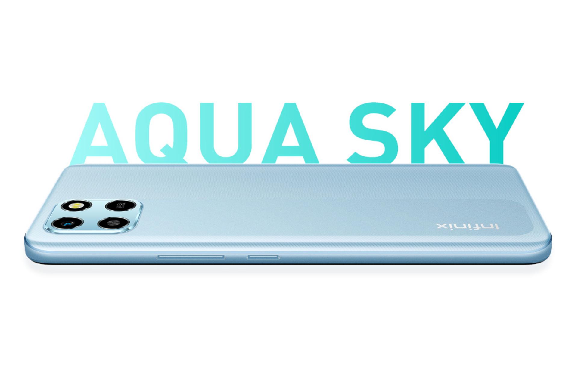 نمای جانبی گوشی موبایل اسمارت 6 HD اینفینیکس / Infinix Smart 6 HD آبی آسمانی