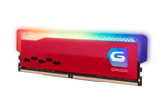 نمای کناری رم گیل ORION RGB ظرفیت 16 گیگابایت از نوع DDR4-3200