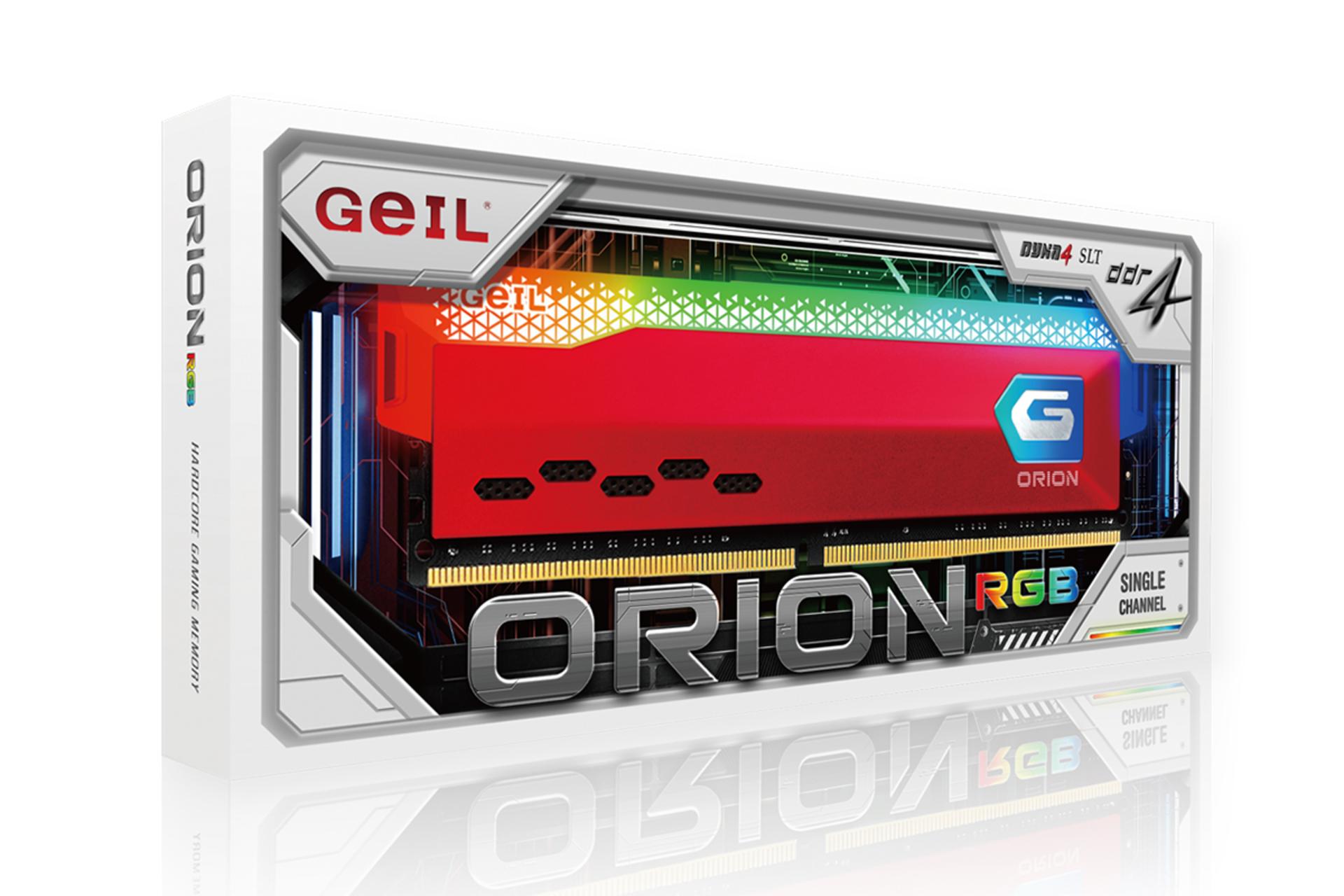 جعبه رم نمای کناری رم گیل ORION RGB ظرفیت 16 گیگابایت از نوع DDR4-3200