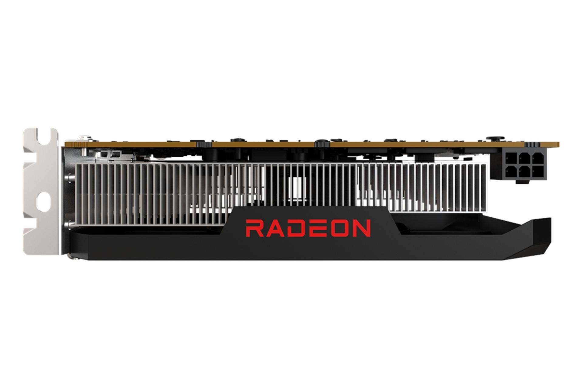 نمای بالا کارت گرافیک ای ام دی رادئون AMD Radeon RX 6500 XT