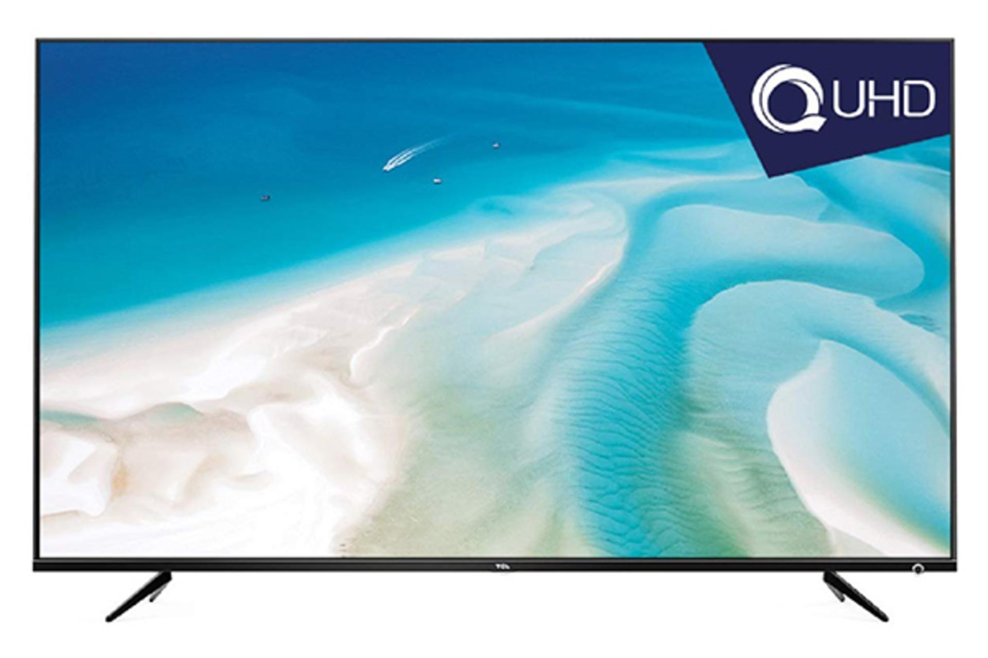 نمای جلو تلویزیون تی سی ال 55P6US رنگ نقره ای