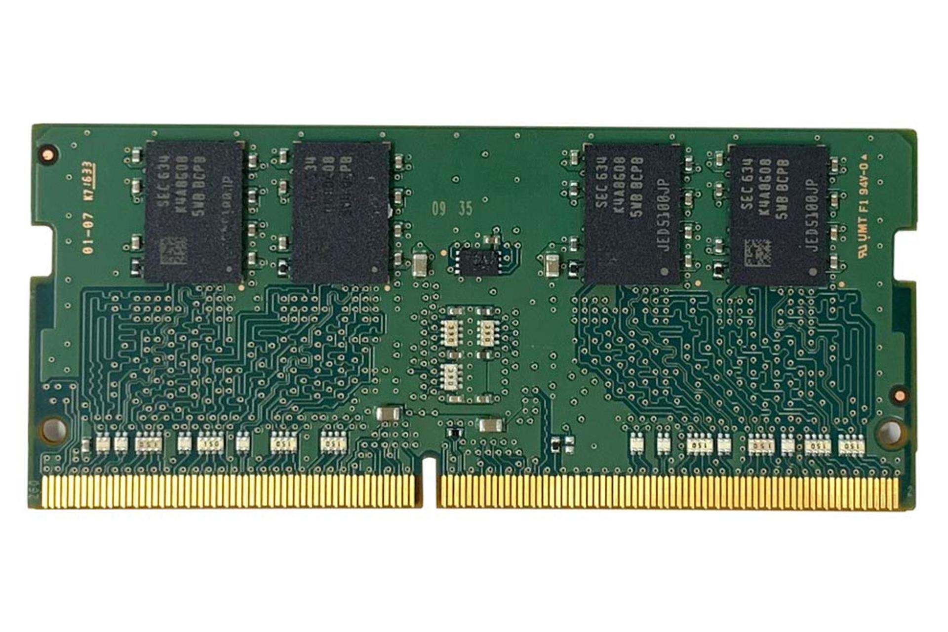 پشت رم سامسونگ Samsung M471A1K43BB0-CPB ظرفیت 8 گیگابایت از نوع DDR4-2133