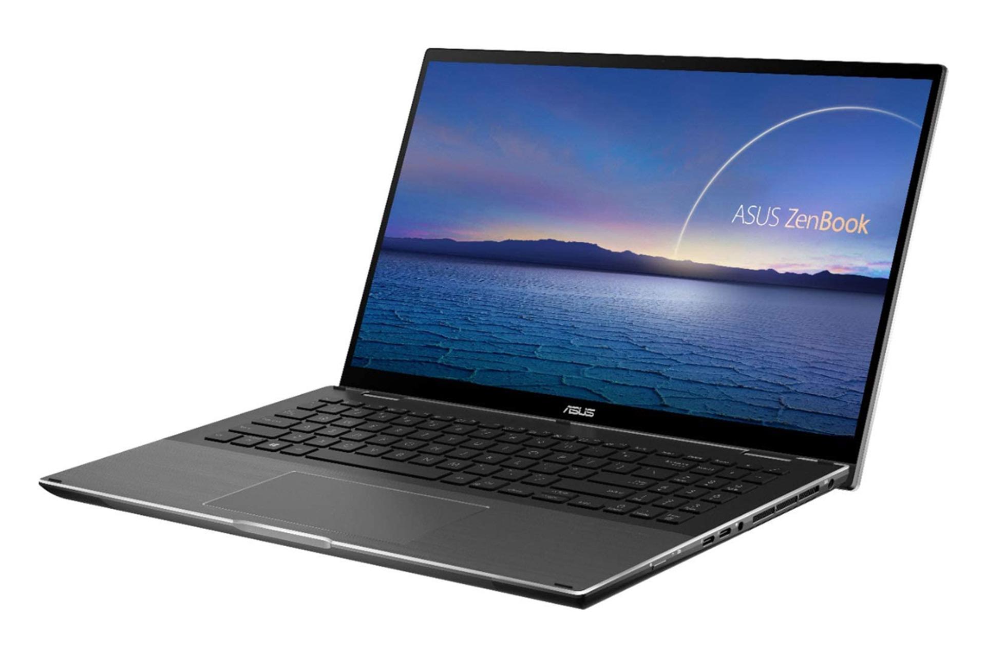 نمای نیمرخ لپ تاپ ایسوس ذن بوک فلیپ 15 Q528EH