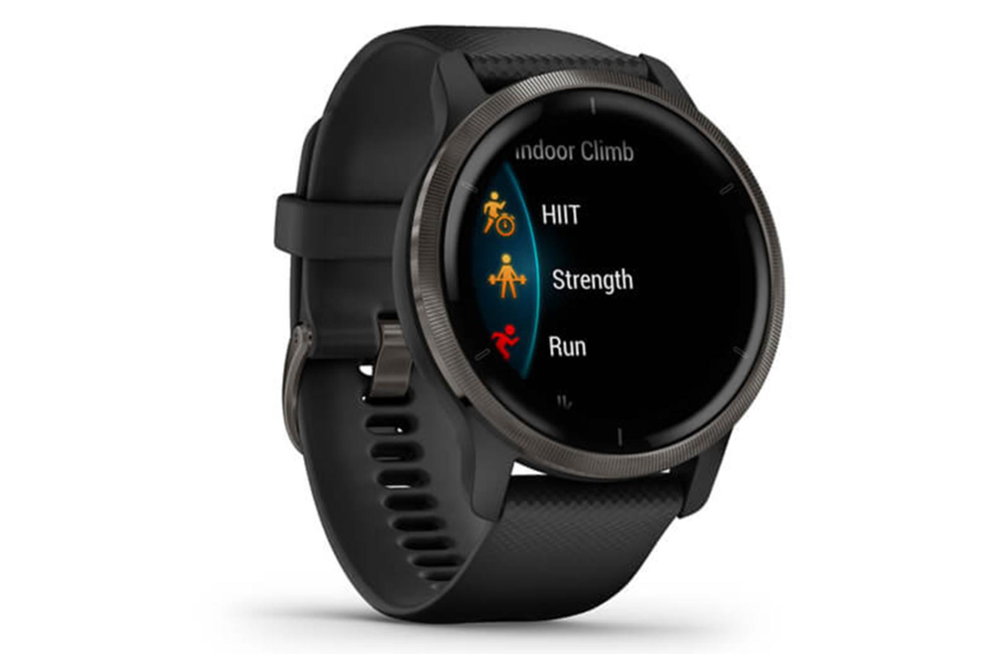 نمای نیمرخ چپ ساعت هوشمند گارمین Venu 2