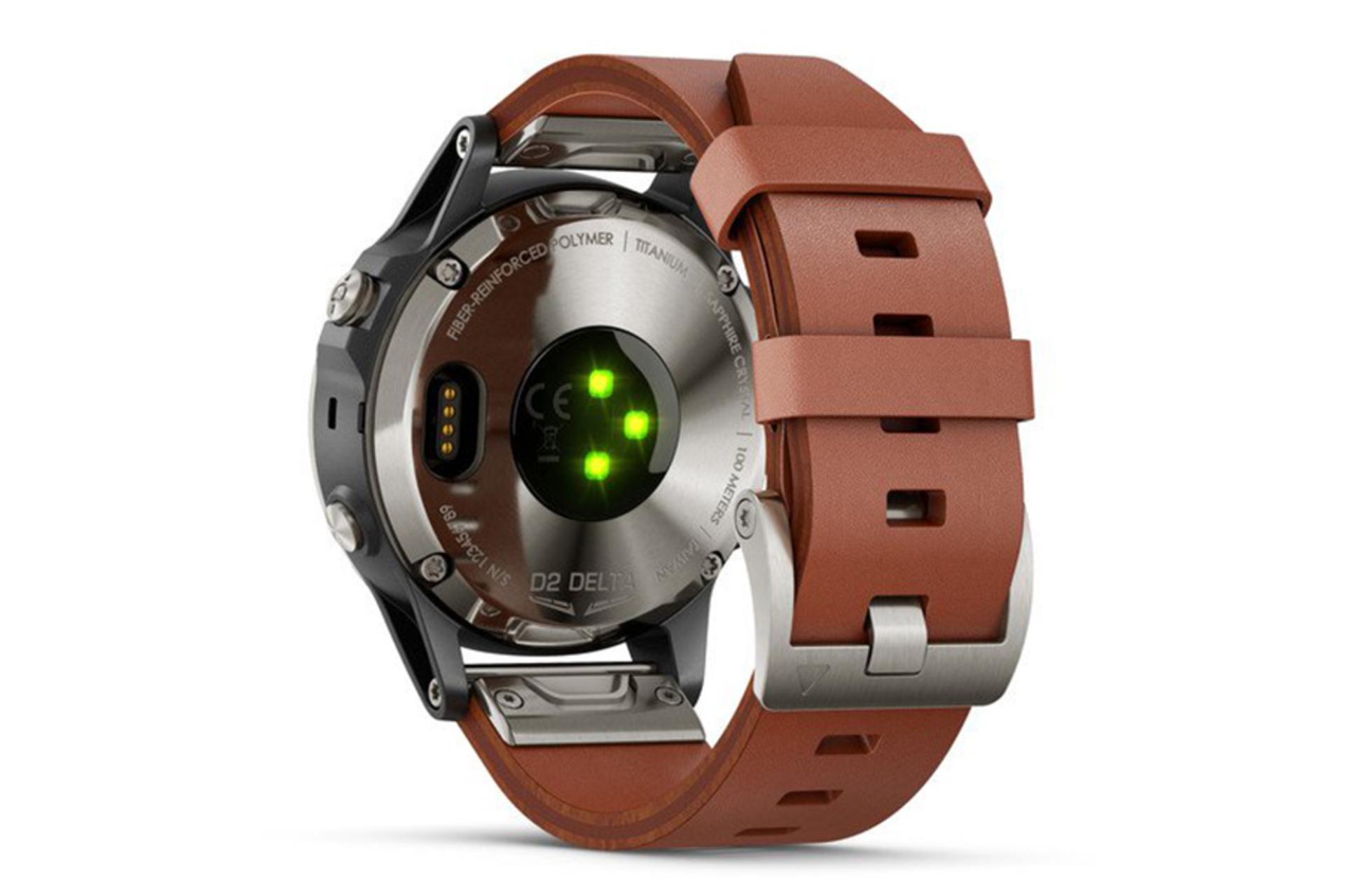 نمای پشت ساعت هوشمند گارمین D2 Delta