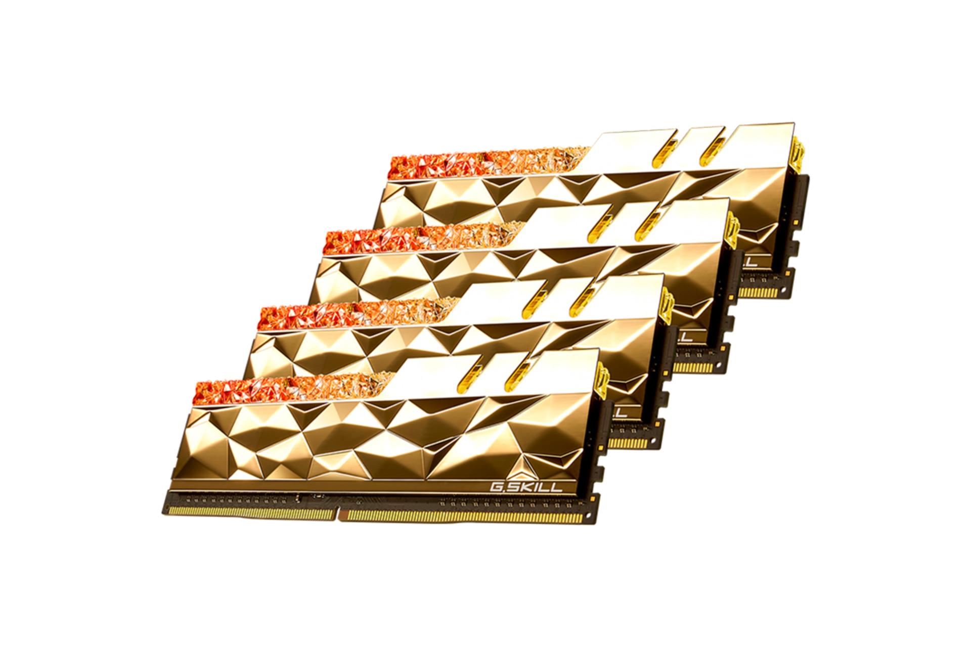 نمای کنار رم جی اسکیل Trident Z Royal Elite ظرفیت 64 گیگابایت (4x16) از نوع DDR4-3600