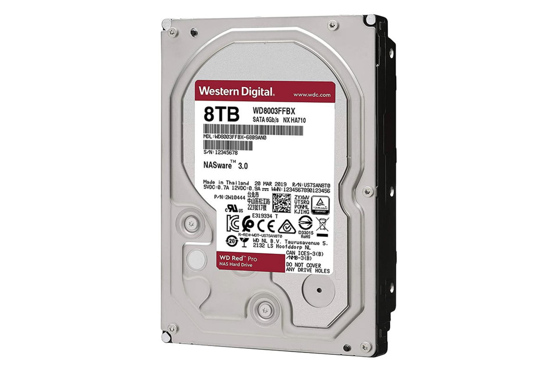 وسترن دیجیتال RED PRO WD8003FFBX ظرفیت 8 ترابایت / Western Digital RED PRO WD8003FFBX 8TB