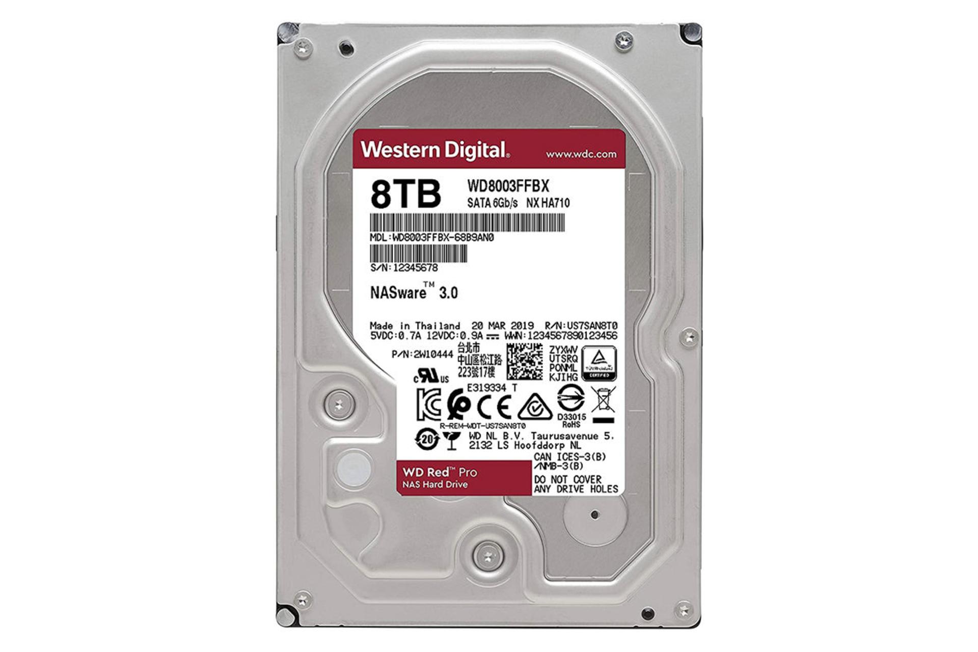 وسترن دیجیتال RED PRO WD8003FFBX ظرفیت 8 ترابایت / Western Digital RED PRO WD8003FFBX 8TB