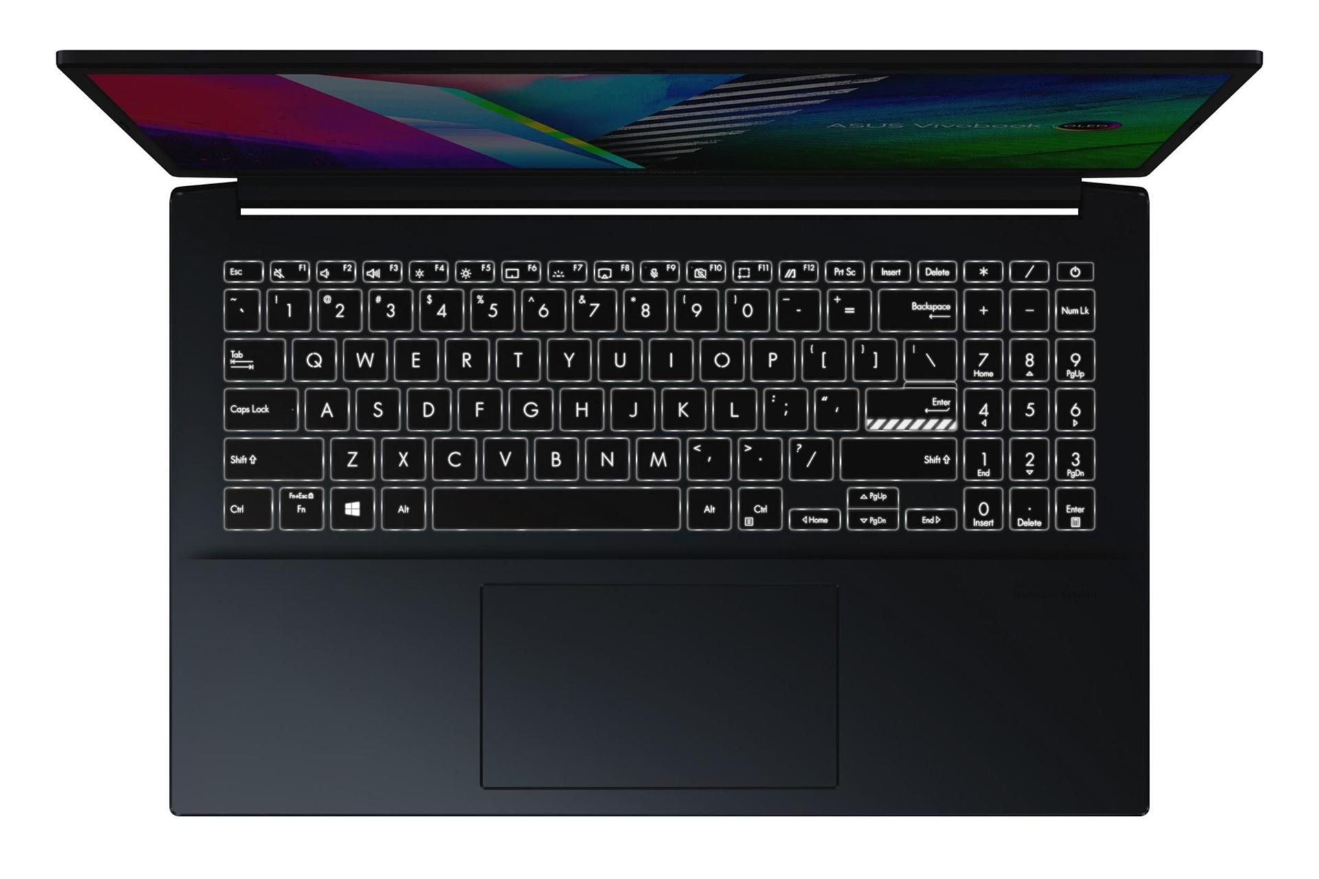 نمای بالا لپ تاپ ایسوس ویووبوک پرو 15 OLED K3500H