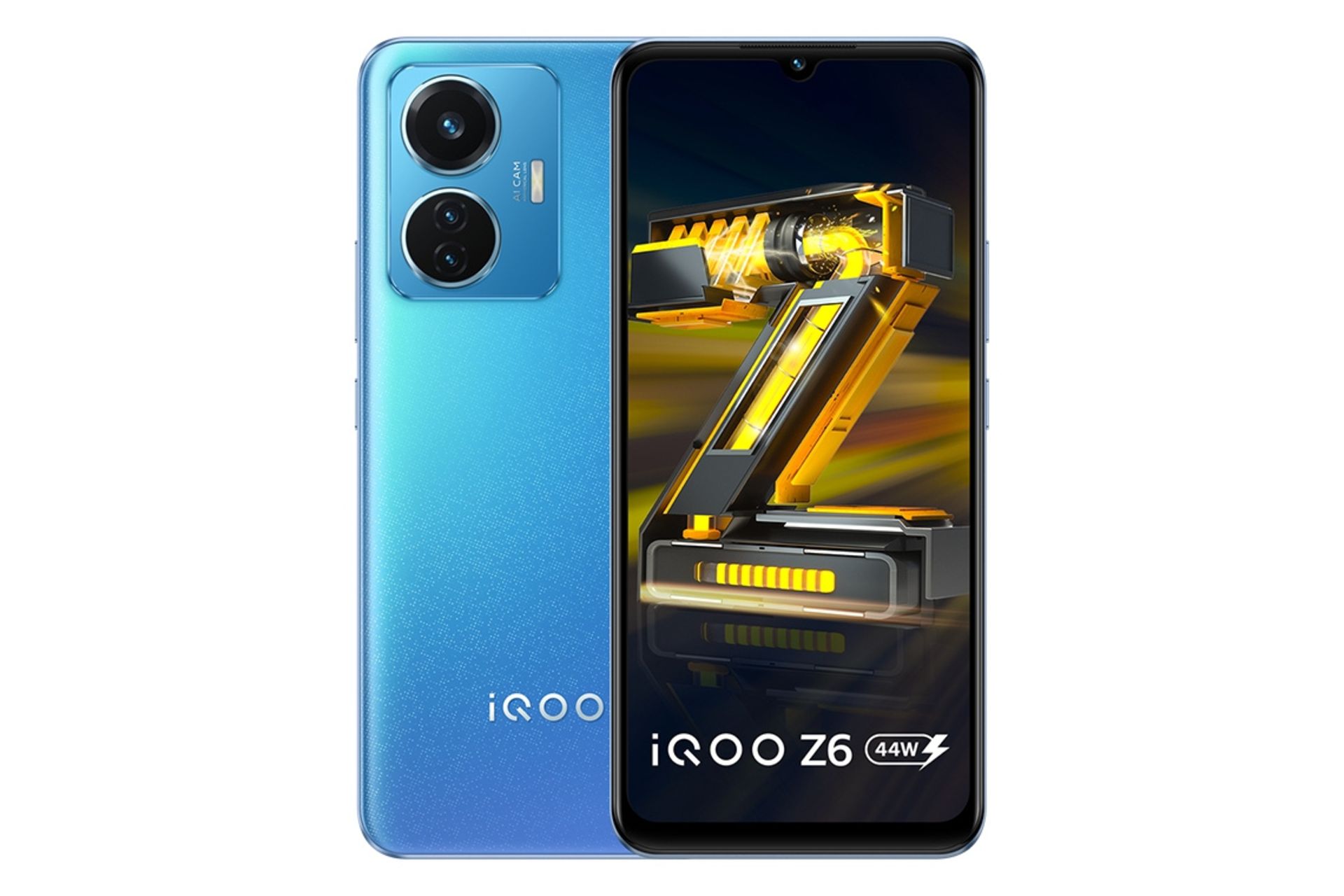 گوشی موبایل iQOO Z6 ویوو نسخه 44 وات / vivo iQOO Z6 44W آبی