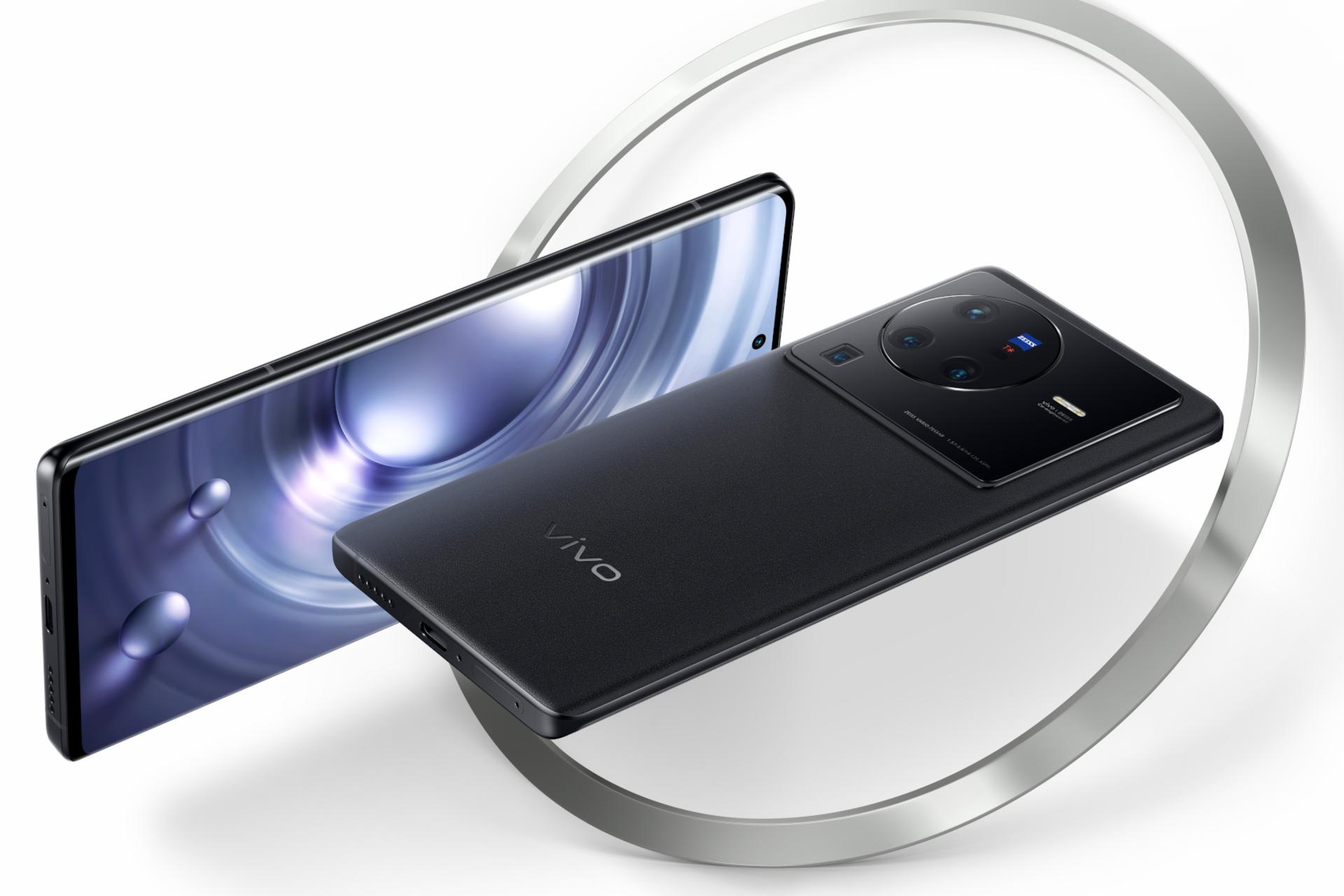 نمای جانبی گوشی موبایل X80 پرو ویوو / vivo X80 Pro مشکی