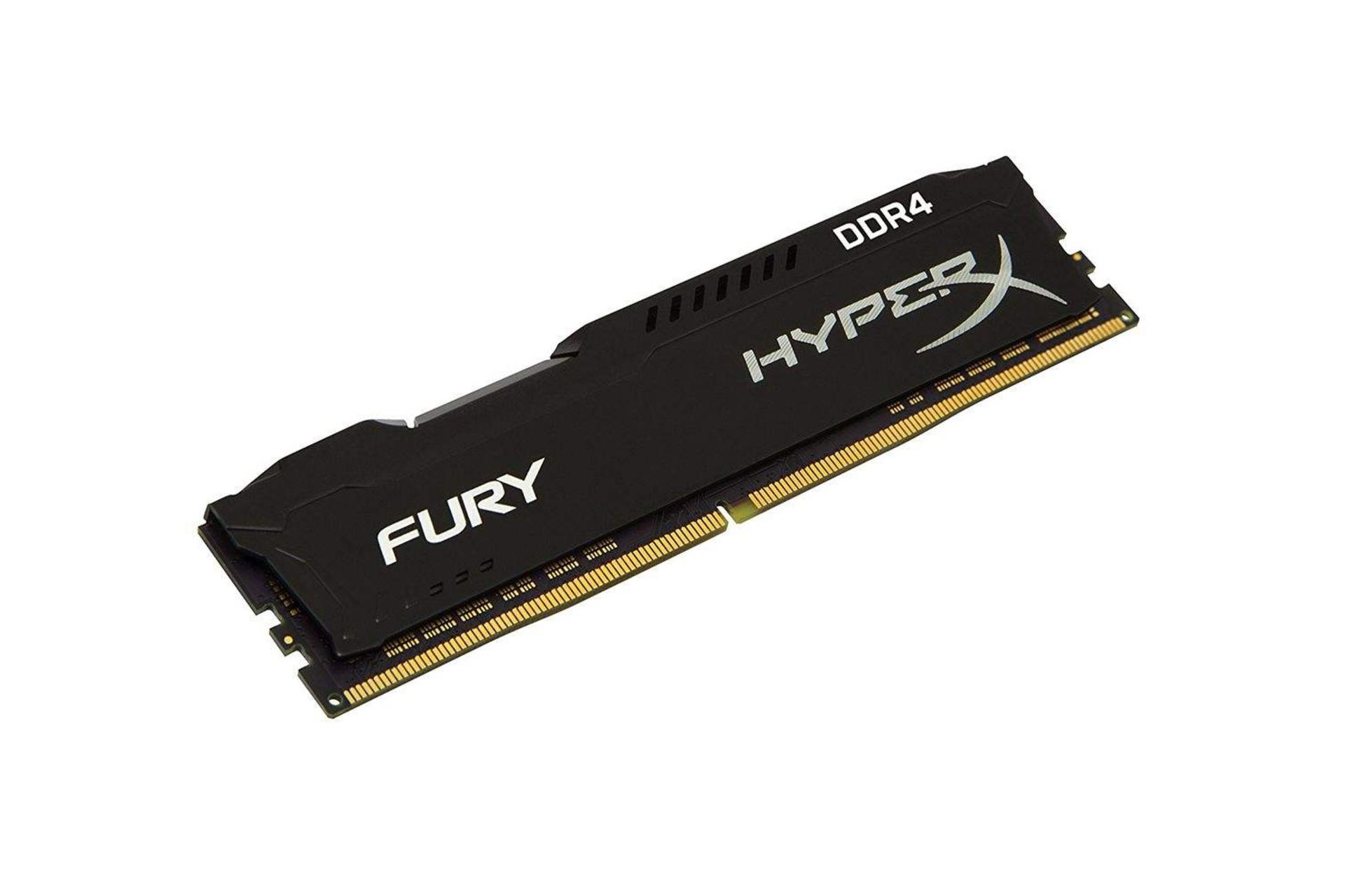 نمای کنار هایپرایکس Fury ظرفیت 16 گیگابایت از نوع DDR4-2400