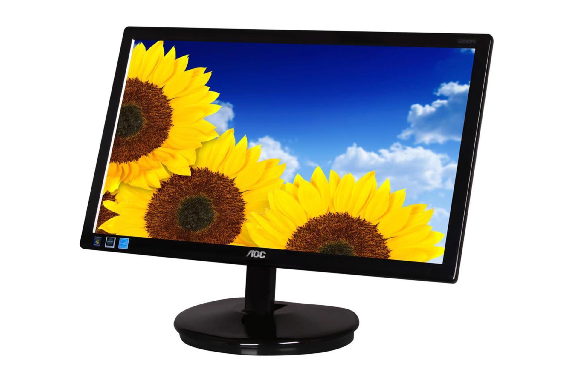 مانیتور ای او سی 20 اینچ مدل E2043FK نمای جانبی راست