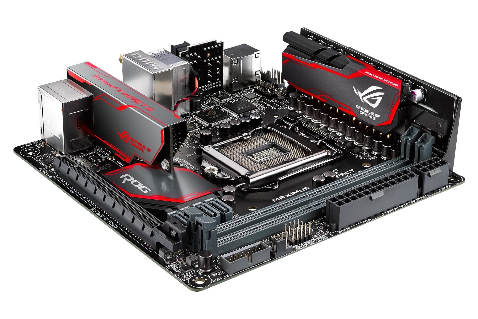 نمای راست مادربرد ایسوس ASUS MAXIMUS VIII IMPACT